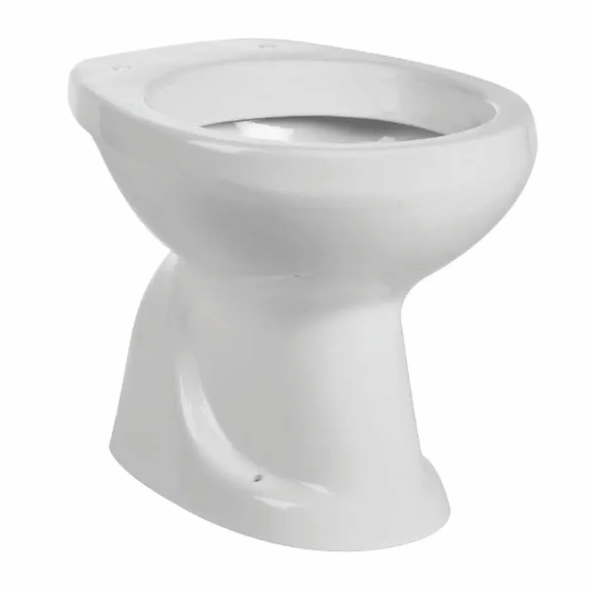 Vaso wc a terra in ceramica bianca serie tris con scarico a pavimento