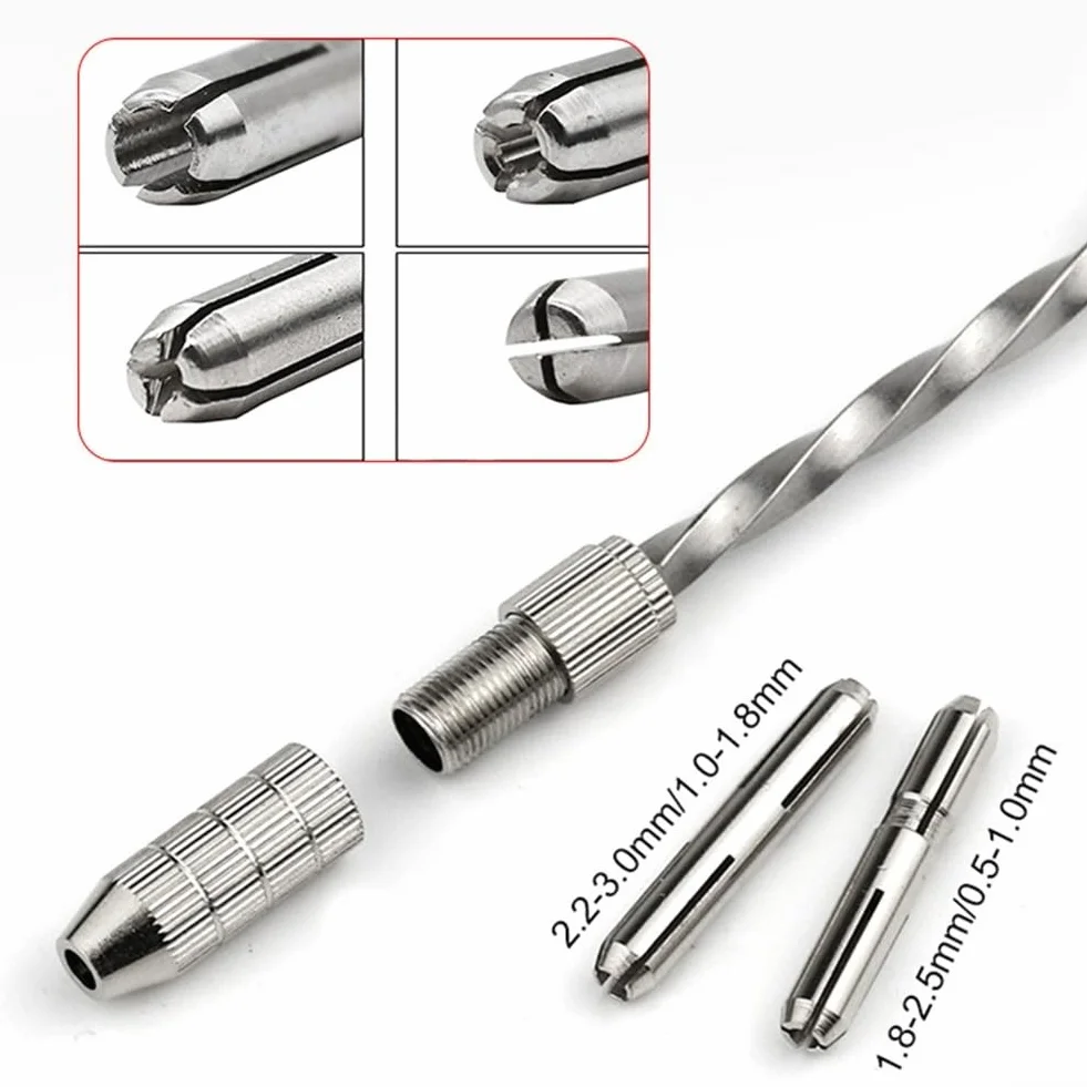 Oniissy Trapano manuale semiautomatico blu 0,5-3 mm mini per artigianato assemblaggio elettronico modellismo