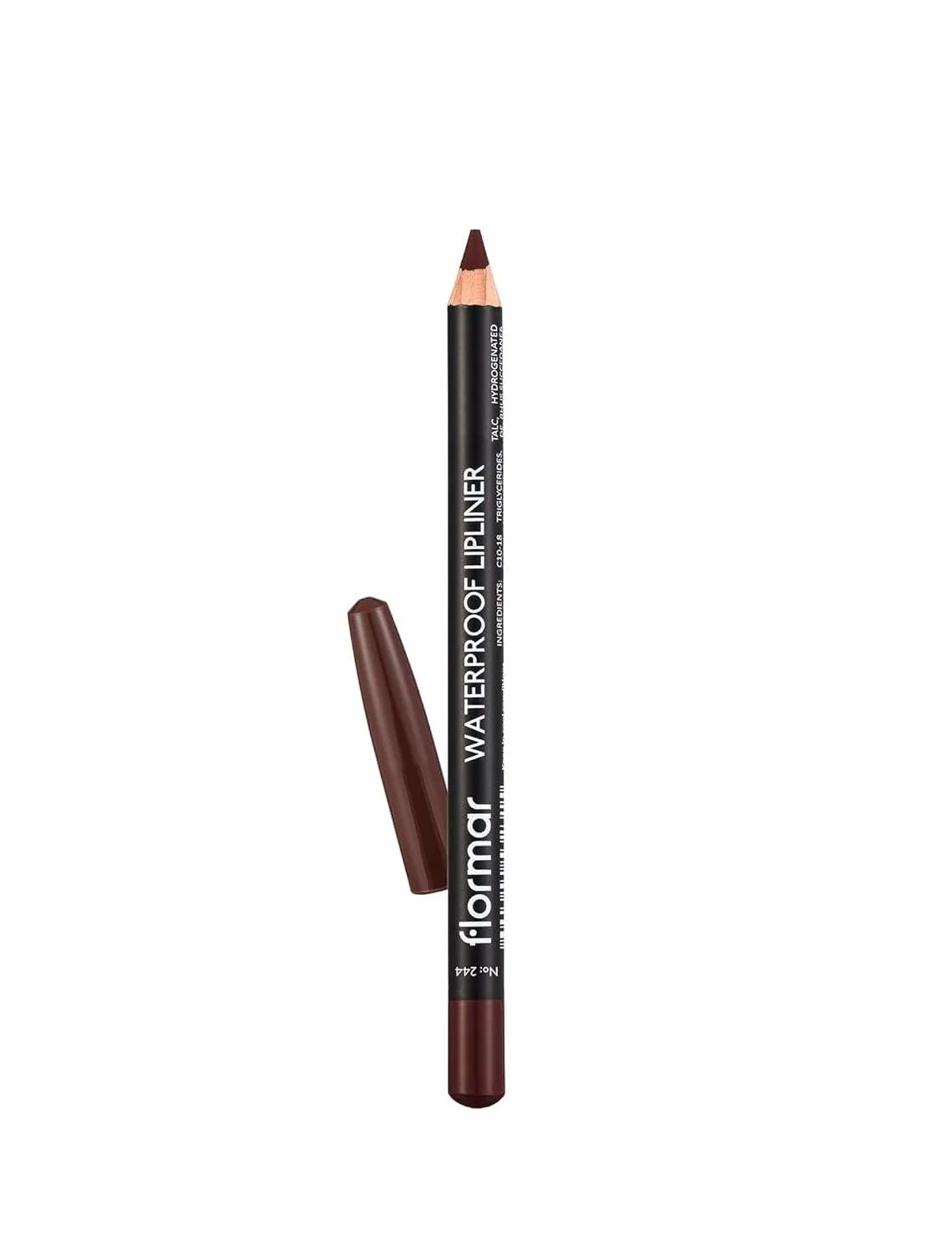 Flormar Waterproof Lipliner – Matita Labbra Lunga Durata per Contorno Preciso – Texture Cremosa Anti-Sbavature – Per Tutti i Toni di Pelle – Matita Labbra Naturale Lunga Tenuta, 244 Chocolate Fondue