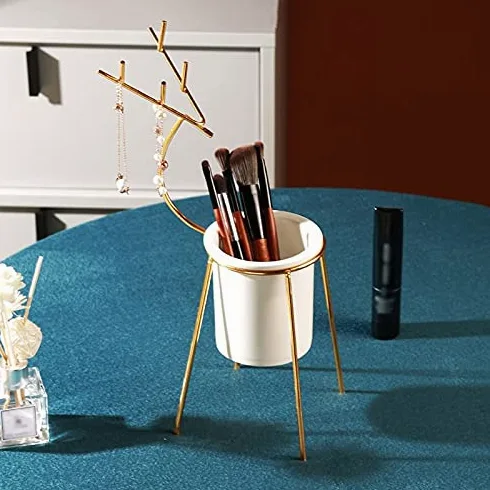 Porta Trucchi Organizer Trucco Pennello Stoccaggio Tubo Desktop Beauty Brush Brush Box Scatola di immagazzinaggio Sopracciglio Pettine Pettine Eye Shadow Spazzola Scatola di stoccaggio Benzina Conteni