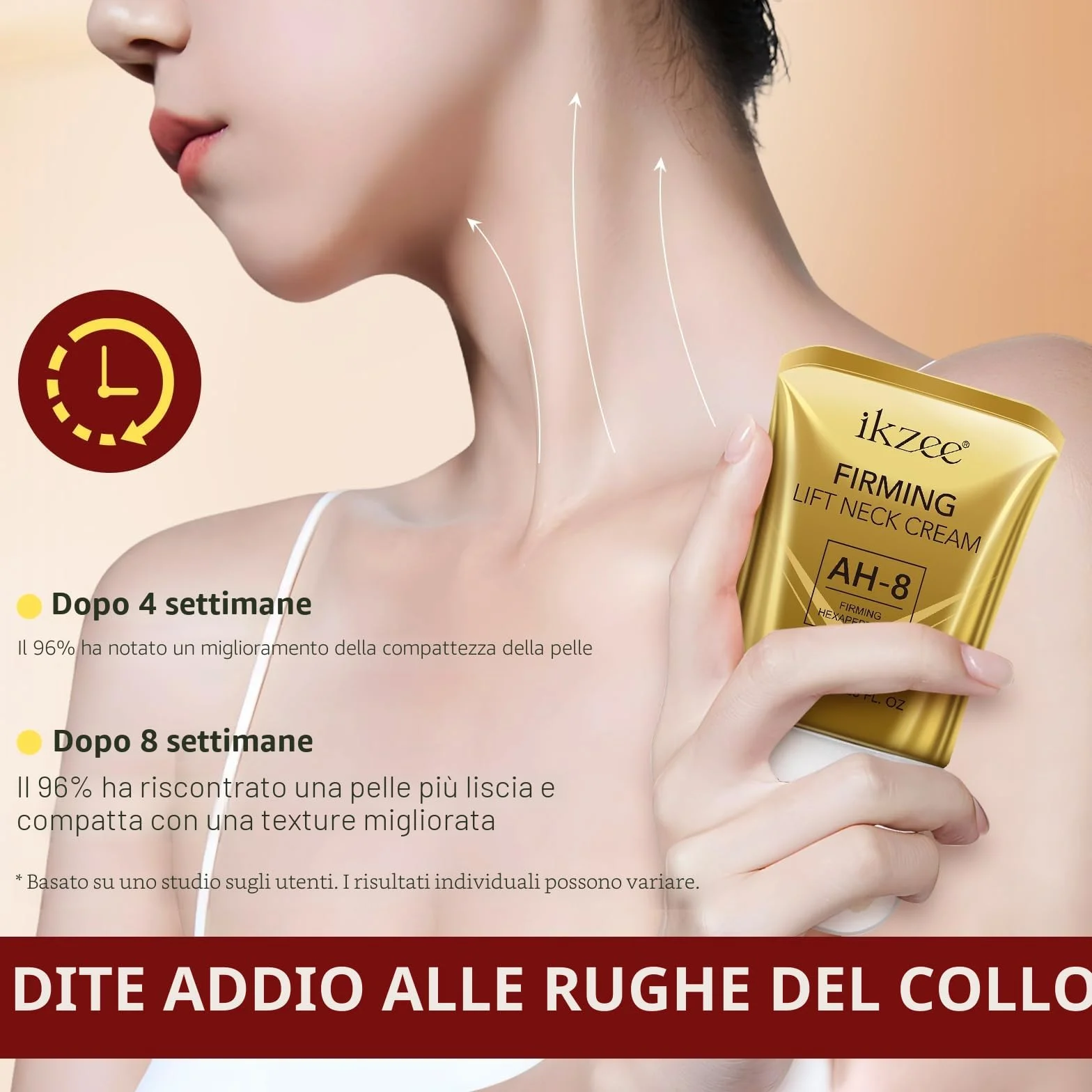 Crema per il Collo Rassodante con Esapeptide, 120g Riduce Rughe e Pelle Cascante