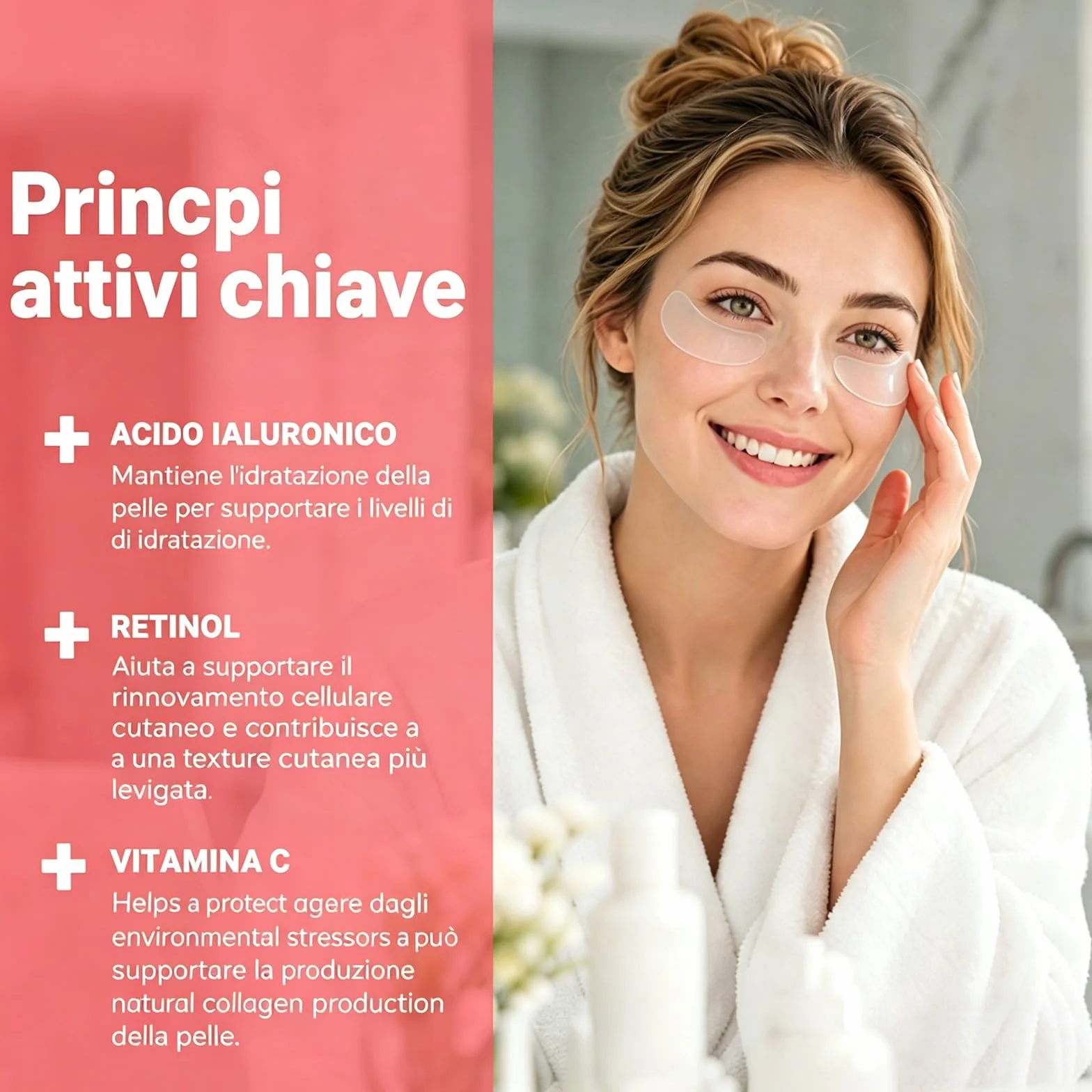 Swiss Power Patch Occhi con Microaghi, 2026 Nuovo Swiss Power Cerotti Occhi Antirughe, Maschera Occhi per Occhiaie e Borse, Siero Energizzante per Occhiaie e Gonfiore, Linee Sottili, Rughe (6)