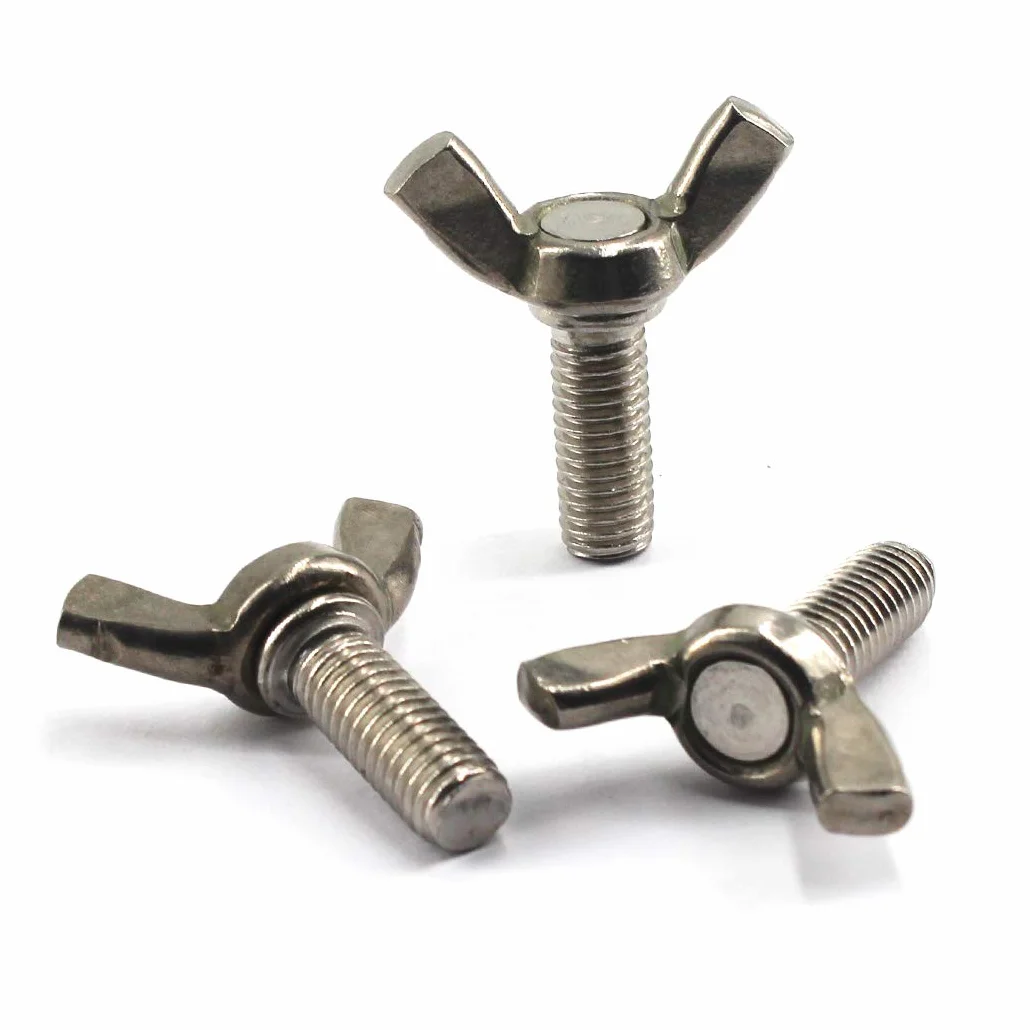 Bullone a farfalla M8 in acciaio inox 304 confezione da 10