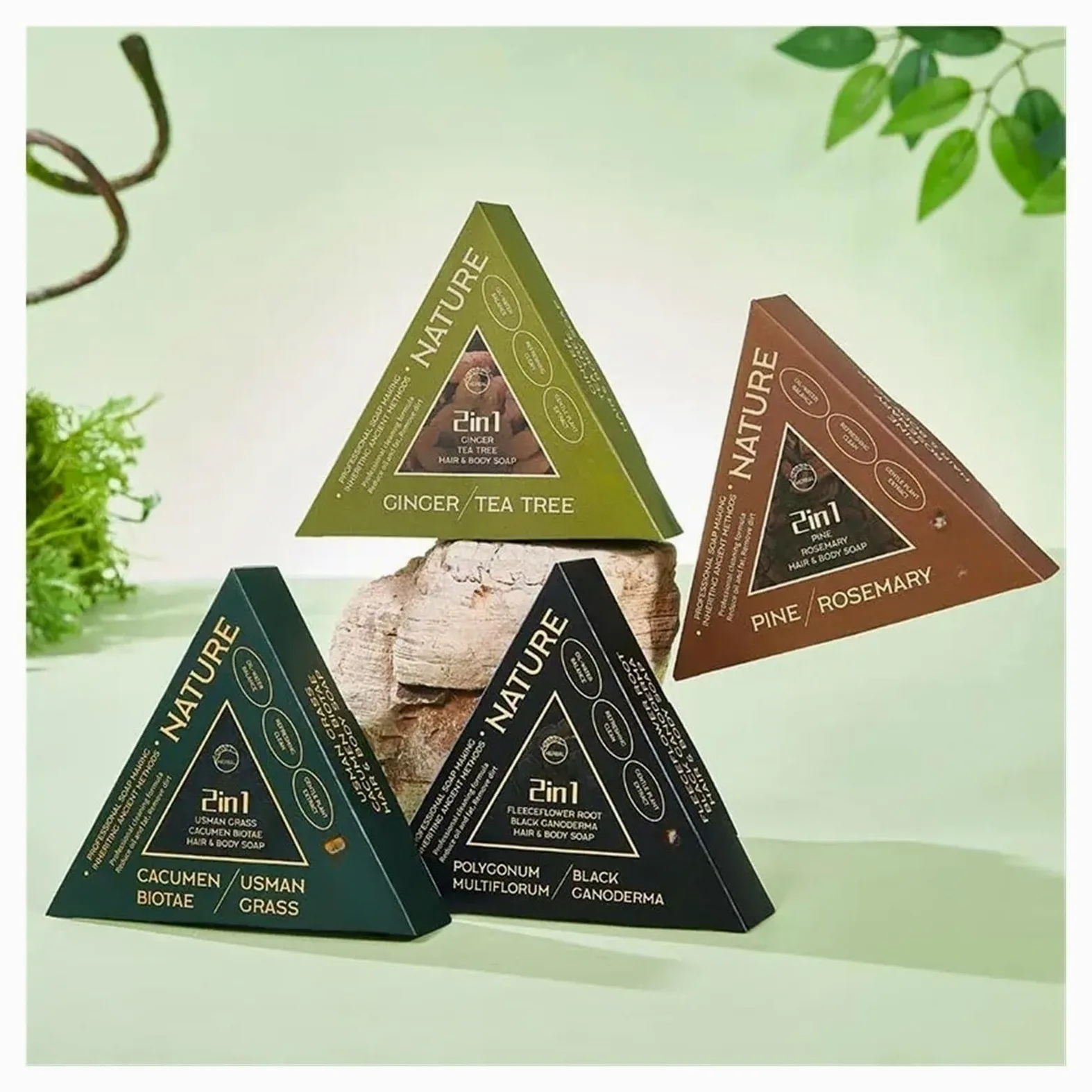 sapone all’albero del tè Shampoo solido allo zenzero Tea Tree Biota Rosmarino