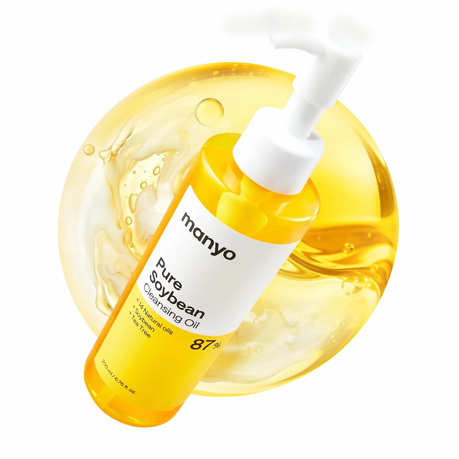 MA:NYO Detergente per il viso coreano con olio puro, scioglimento dei punti neri, rimozione quotidiana del trucco con olio di argan, per la cura della pelle delle donne 6.7 fl oz