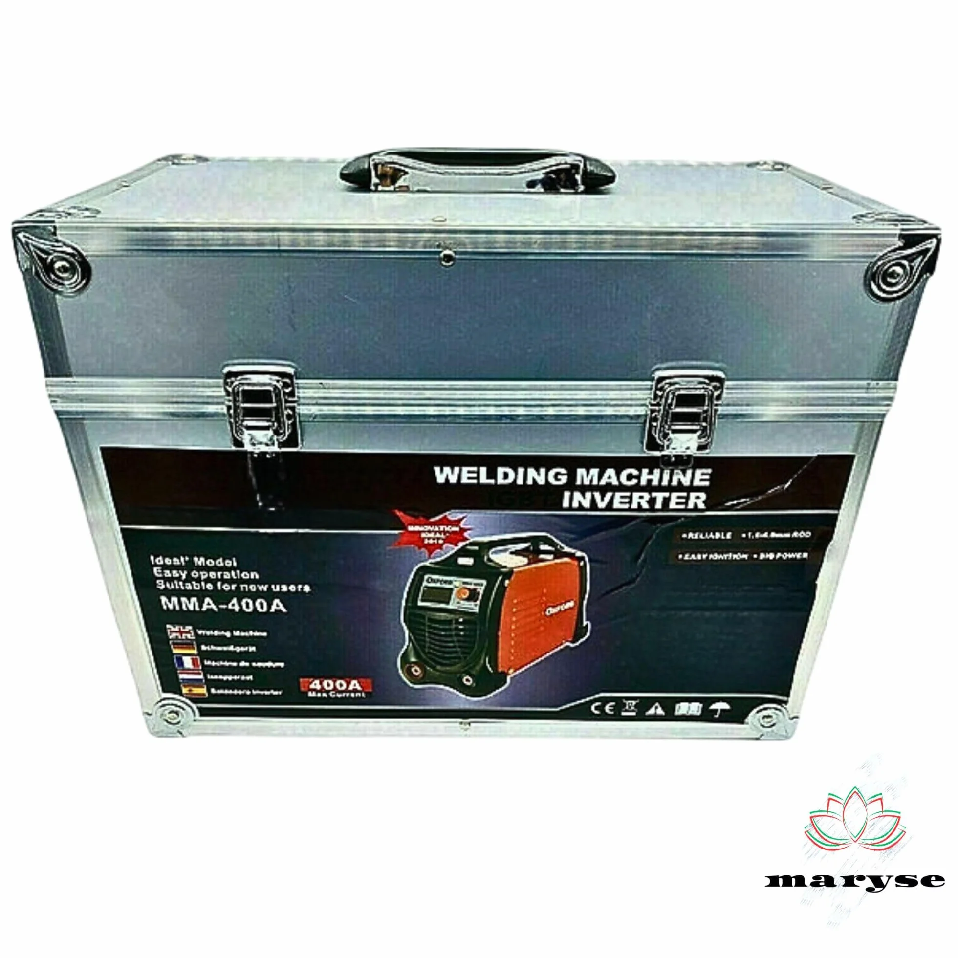 Saldatrice a Elettrodo Inverter 600A Regolabile Portatile con Valigetta
