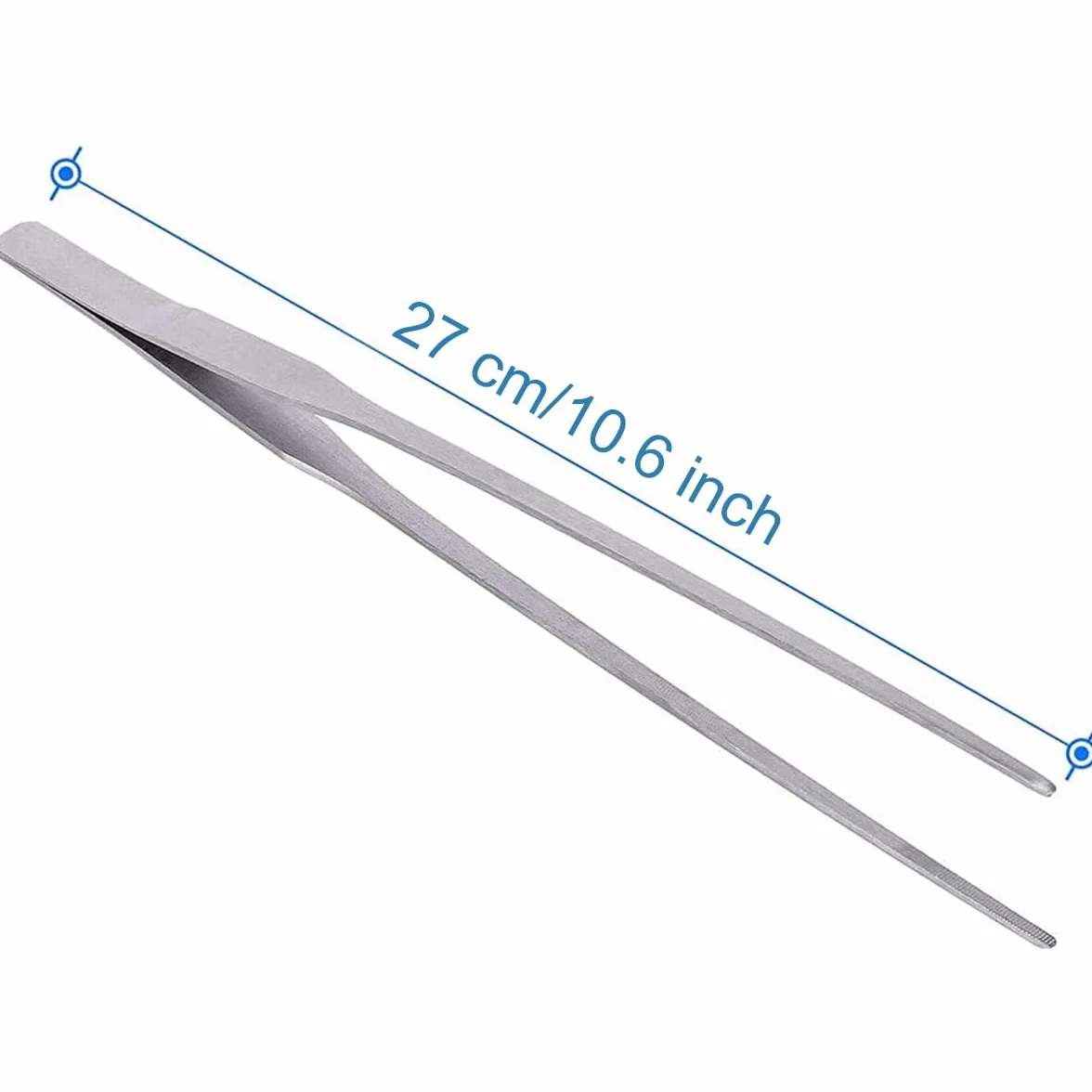 MMOBIEL 2 Pinzette in acciaio inossidabile 27 cm dritte/curve per aquascaping e giardinaggio