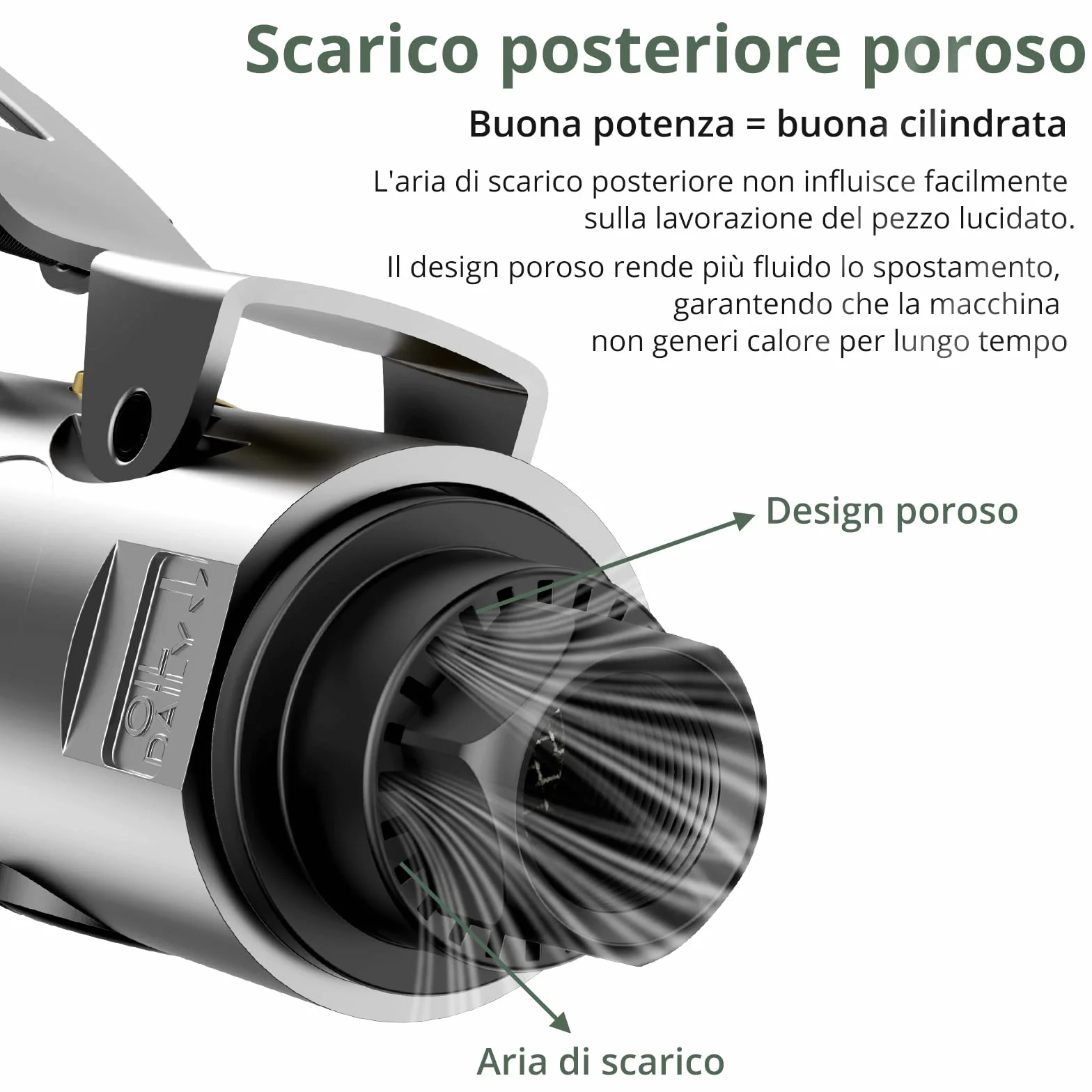Smerigliatrice Pneumatica Angolare 20000rpm Professionale per Lucidatura e Fresatura