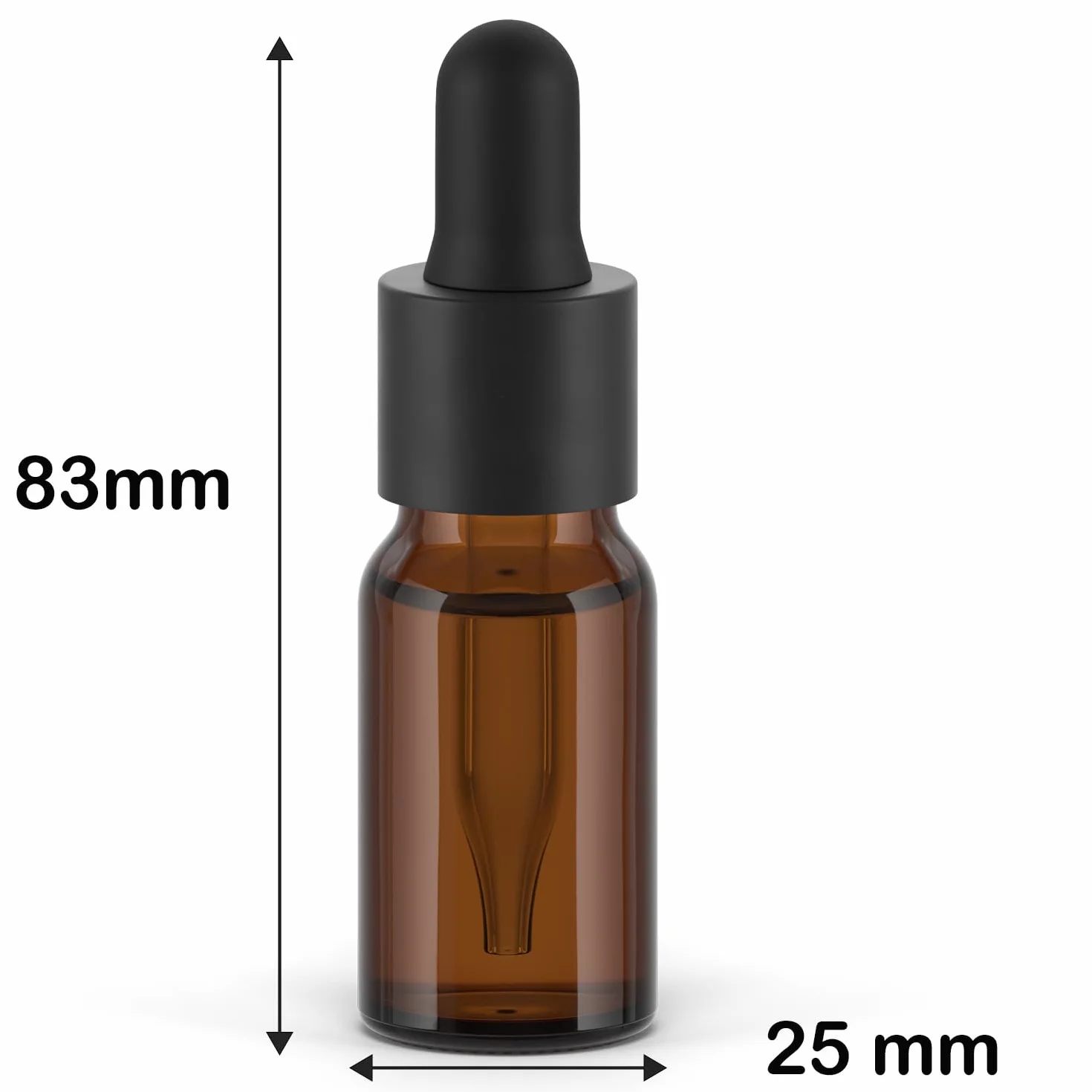 Essenciales 2 flaconi contagocce in vetro ambrato per oli essenziali, massaggio, aromaterapia, flacone da laboratorio, ambra, 10 ml