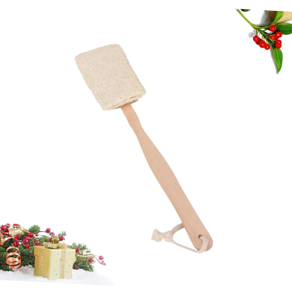 Healvian 3pezzi Spazzola Da Esfoliante Con Manico Lungo Luffa Naturale Perfetta Per Benessere Della e Relax Vasca