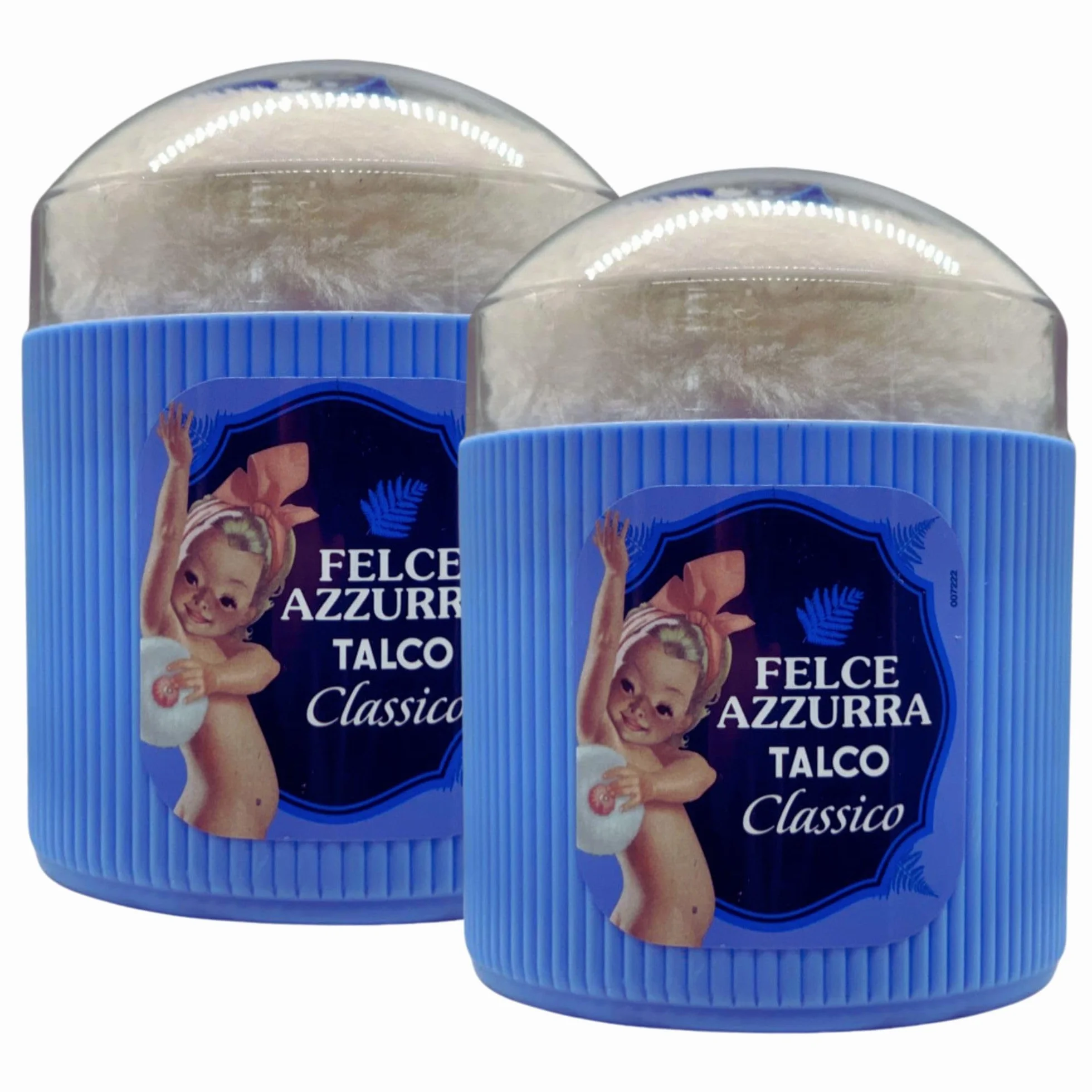 2x Barattolo TALCO Classico Con Piumino. Una Polvere Naturale, Ideale Dopo Il Bagno o La Doccia, Che Lascia La Pelle Fresca e Piacevolmente Profumata 250g
