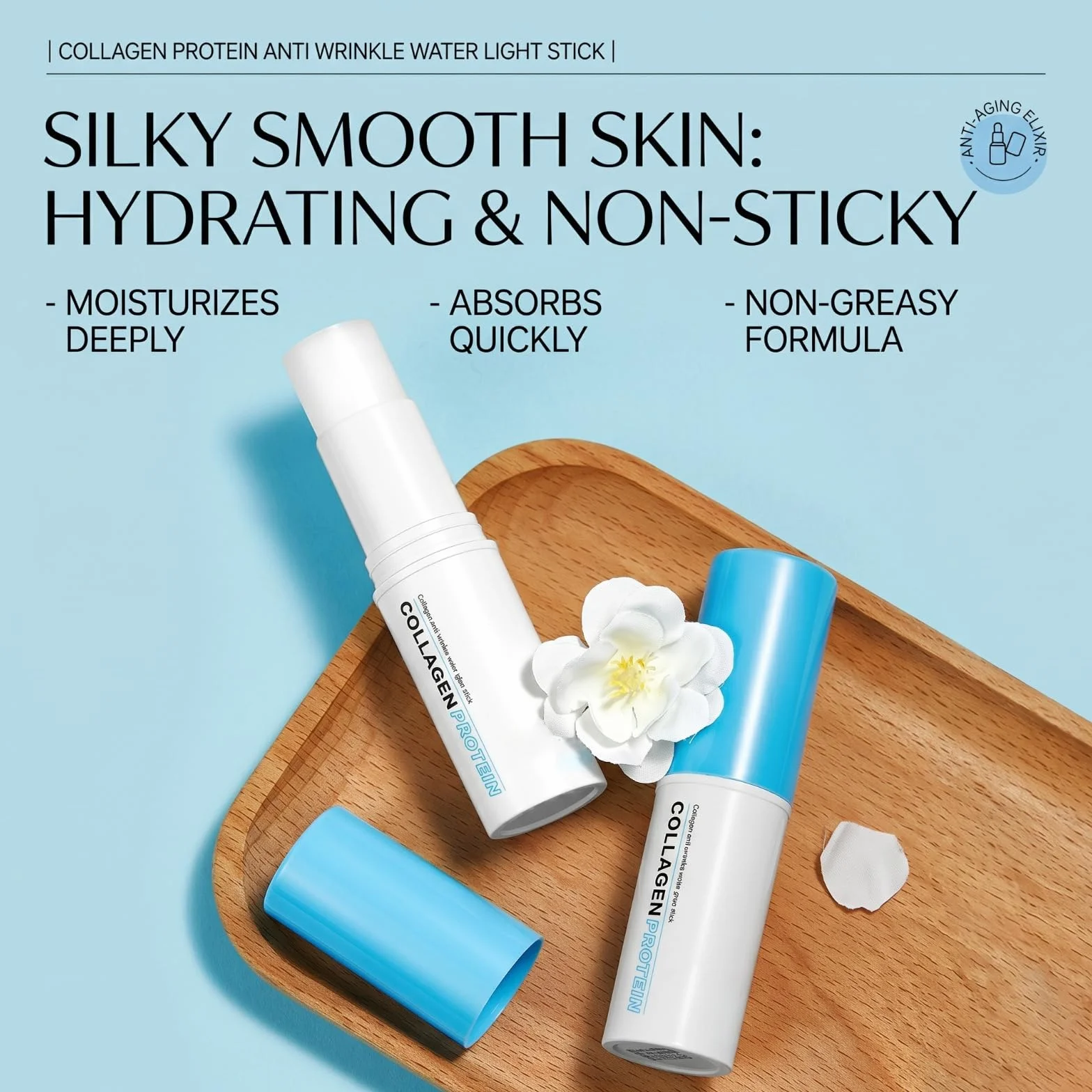 Multi Balm Stick Antirughe 1 Pezzo, Collagene Idratante Viso Occhi Collo. Balsamo Anti-Età Professionale che Riduce Linee Sottili, per Pelle Radiosa e Giovane.