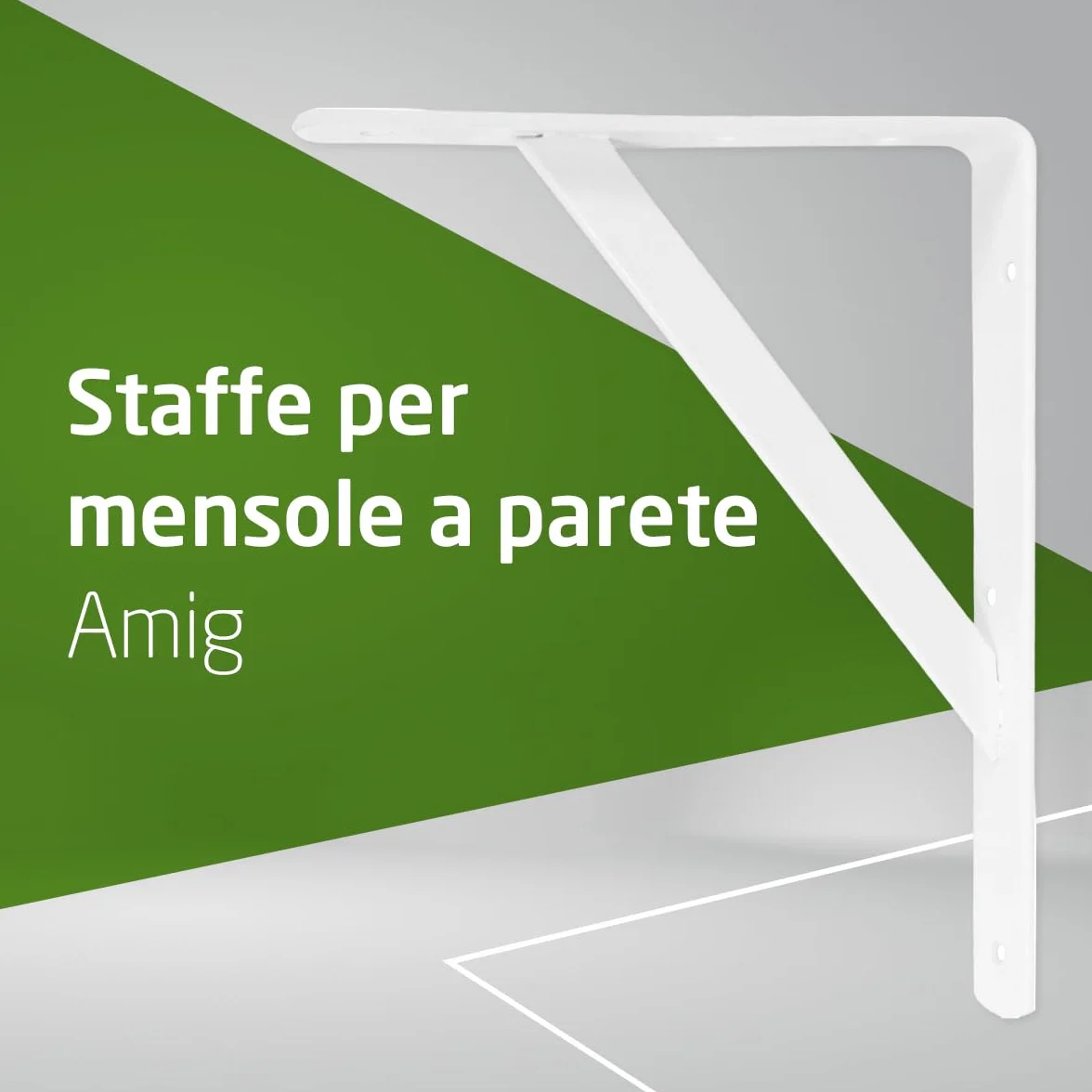 Staffe per Mensole Angolo per Ripiani Supporto per Scaffale Acciaio 400x275 mm 225 Kg