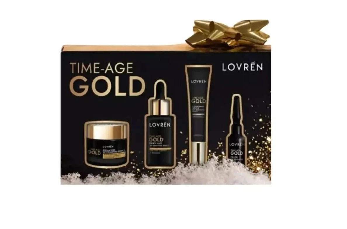 Lovren - Lovren Time-Age Gold Box Cofanetto Antietà Crema + Siero + Contorno Occhi con Fiala Omaggio - 989400991