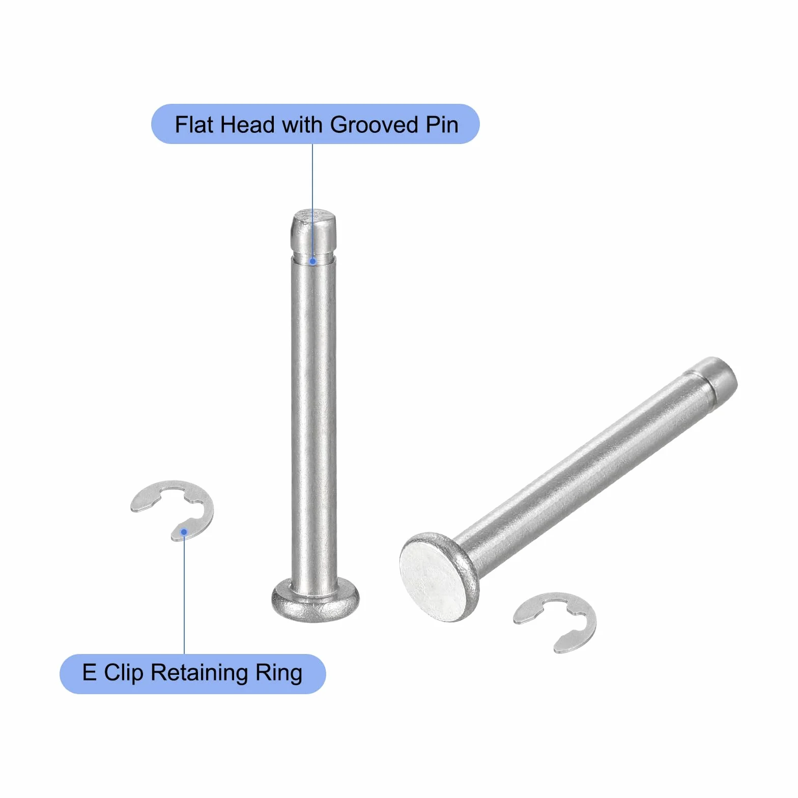 QUARKZMAN Perno Posizionamento Cilindrico Elastico M3x25mm Acciaio Inossidabile 304, Argento