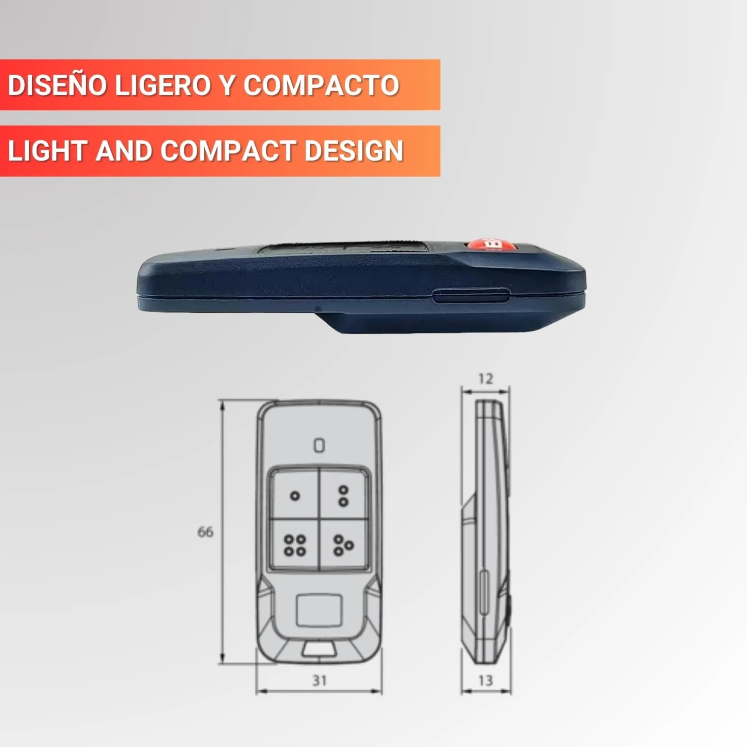 Telecomando BFT Mitto Cool C2 Due Canali Sostituisce Mitto RCB02 433 MHz per Garage