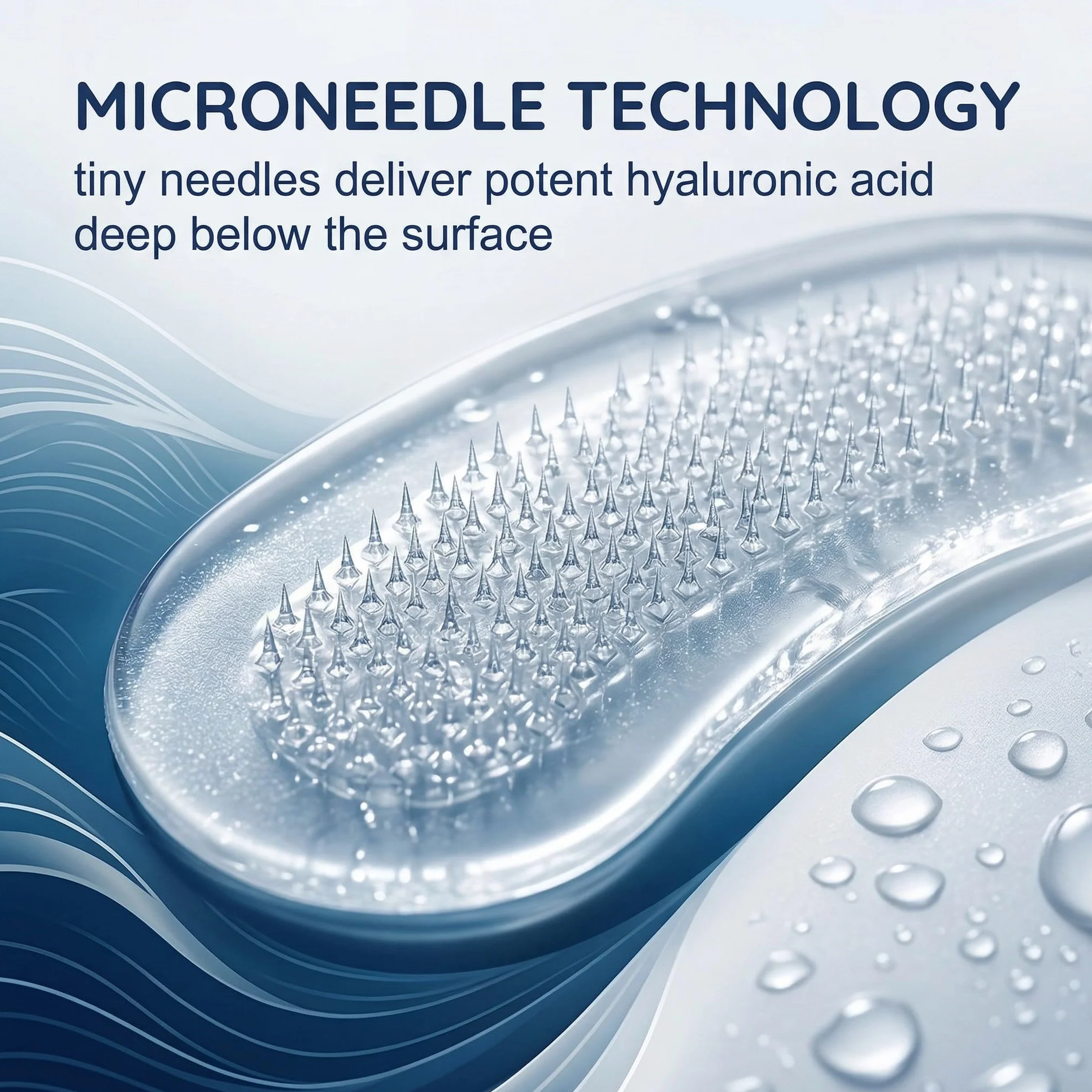 4 Paia di Patch Occhi Microneedling con Acido Ialuronico, Riduce le Rughe, Contro Occhiaie e Borse, Cura Intensiva degli Occhi