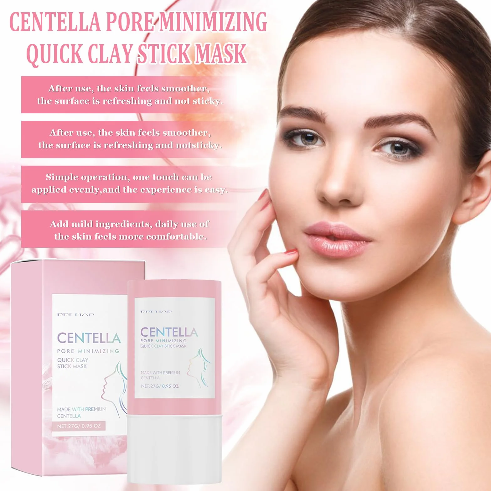 2 Pezzi Centella Kit, Centella Cleansing Oil + Centella Stick Mask, Cleansing Oil, Olio Detergente Viso, Deterge Delicatamente in Profondità e Restringe i Pori