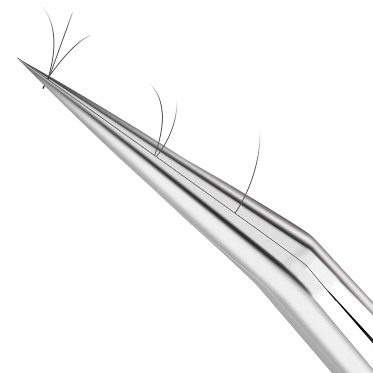 Pinzette di Precisione Industriali 4 Pezzi Acciaio Inossidabile Antistatiche 2 Dritte 2 Curve