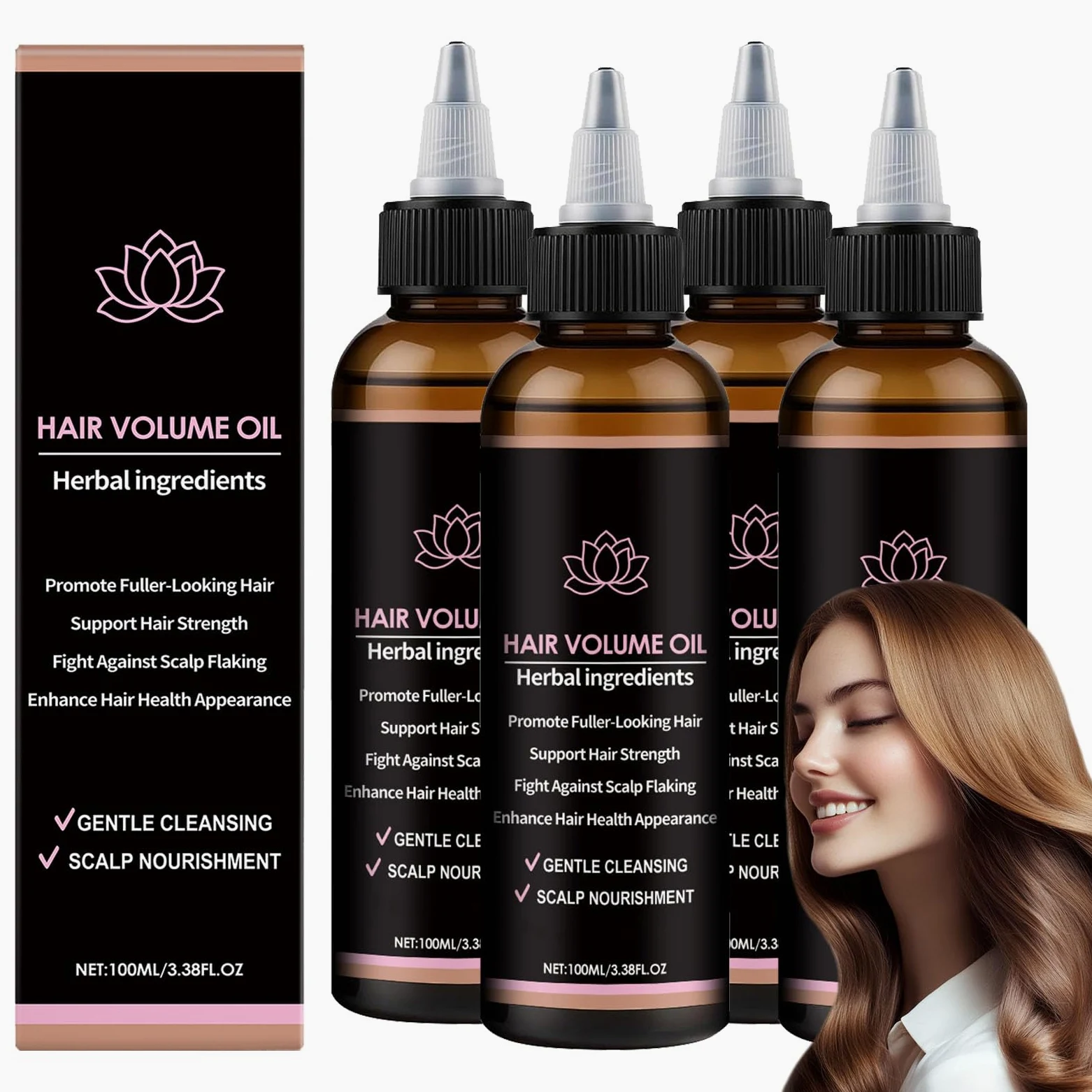 Olio per la crescita dei capelli, olio per massaggio rinforzante del cuoio capelluto, Siero per capelli e cuoio capelluto, Olio per capelli di radice di zenzero, riduce le doppie punte e la secchezza