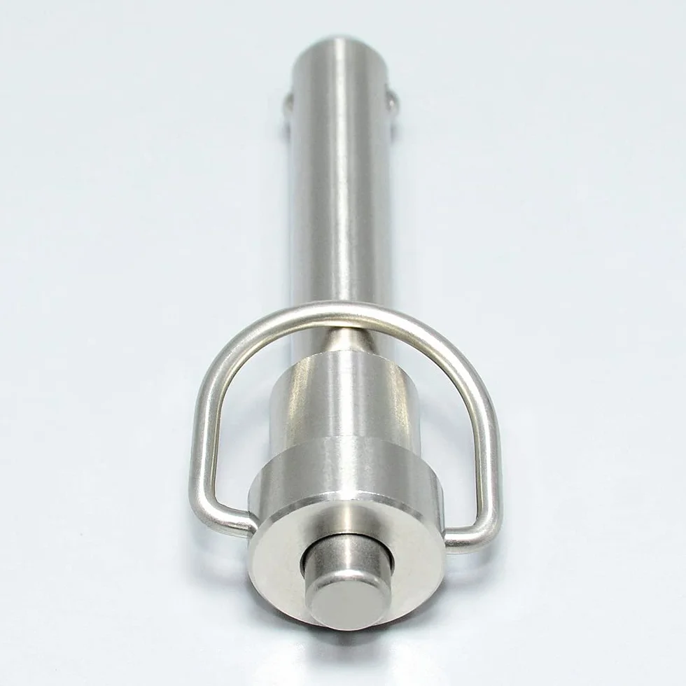 Perni autobloccanti a sfere acciaio inox M10 L15 mm bloccaggio sicurezza sgancio rapido