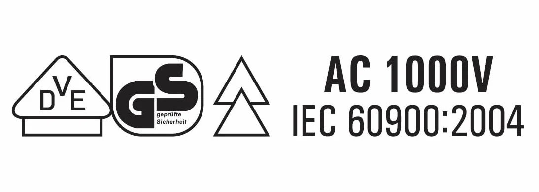 Pinza VDE isolata 1000 V testata GS DIN EN IEC 60900 acciaio cromo vanadio spelafili 6"