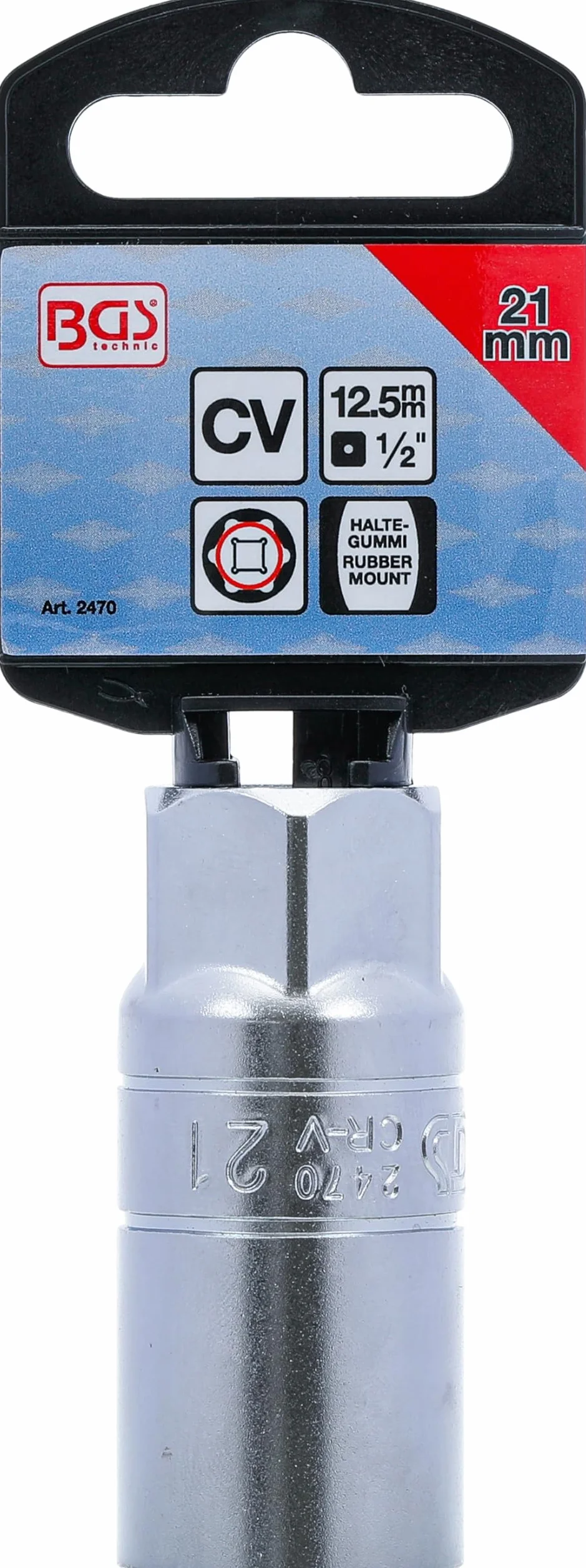 BGS Bussola per candele esagonale 12,5 mm (1/2") 21 mm