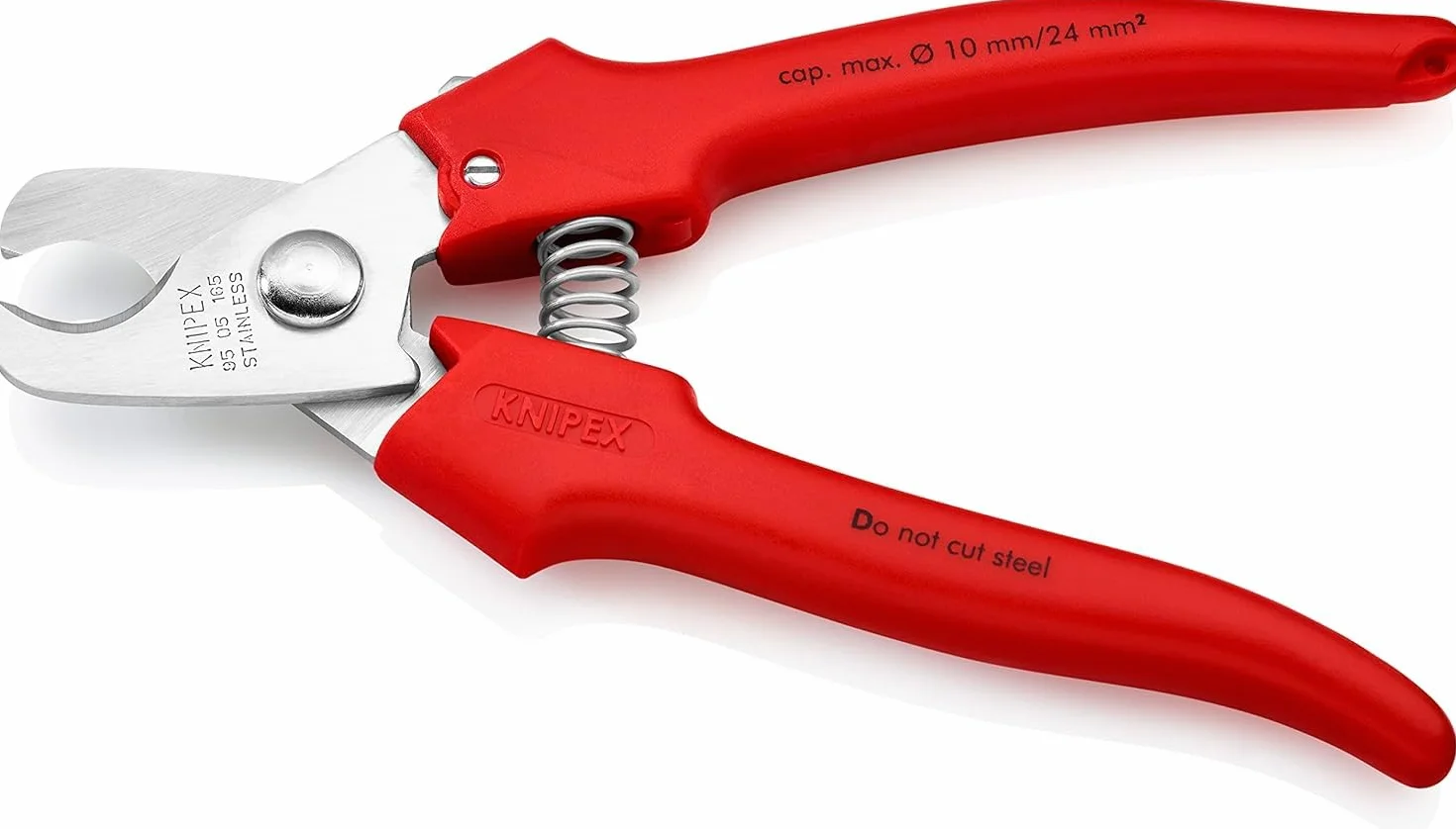 KNIPEX Cesoia per cavi manici rivestiti in resina termoplastica 165 mm 95 05 165 SB