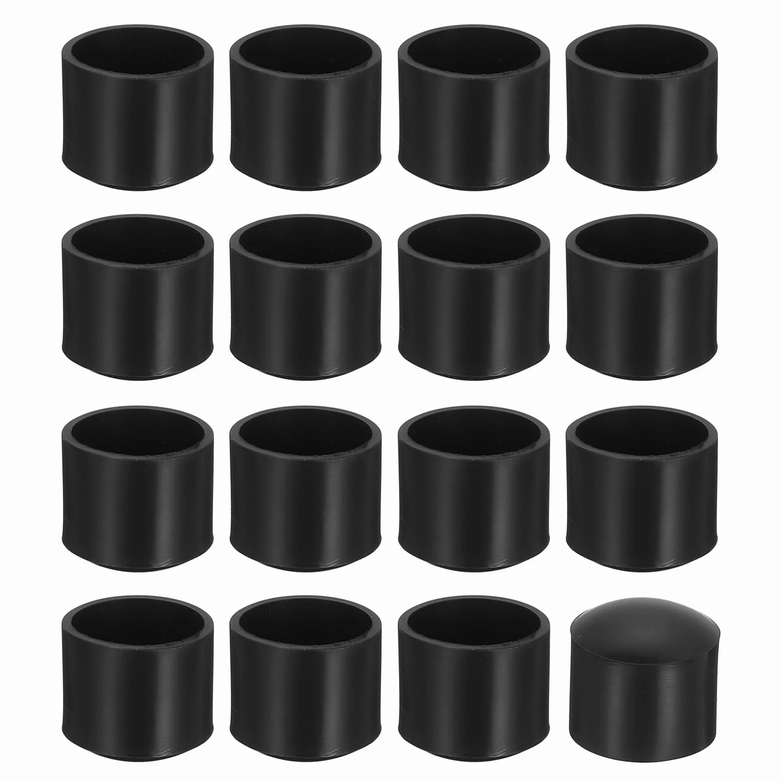QUARKZMAN 56pz Coperture per Piedini Sedie 16mm Antiscivolo Nero
