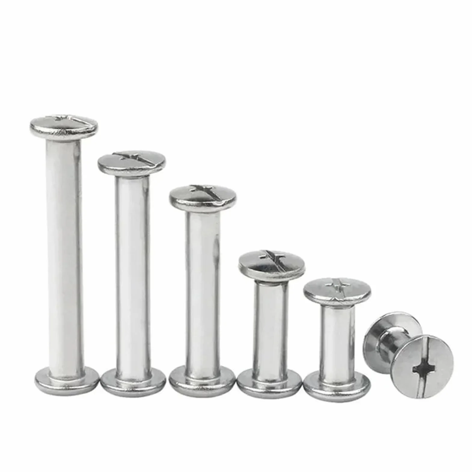 Viti Chicago in Acciaio Inossidabile 304 M3 M4 10 Set per Rilegatura Borsa e Album