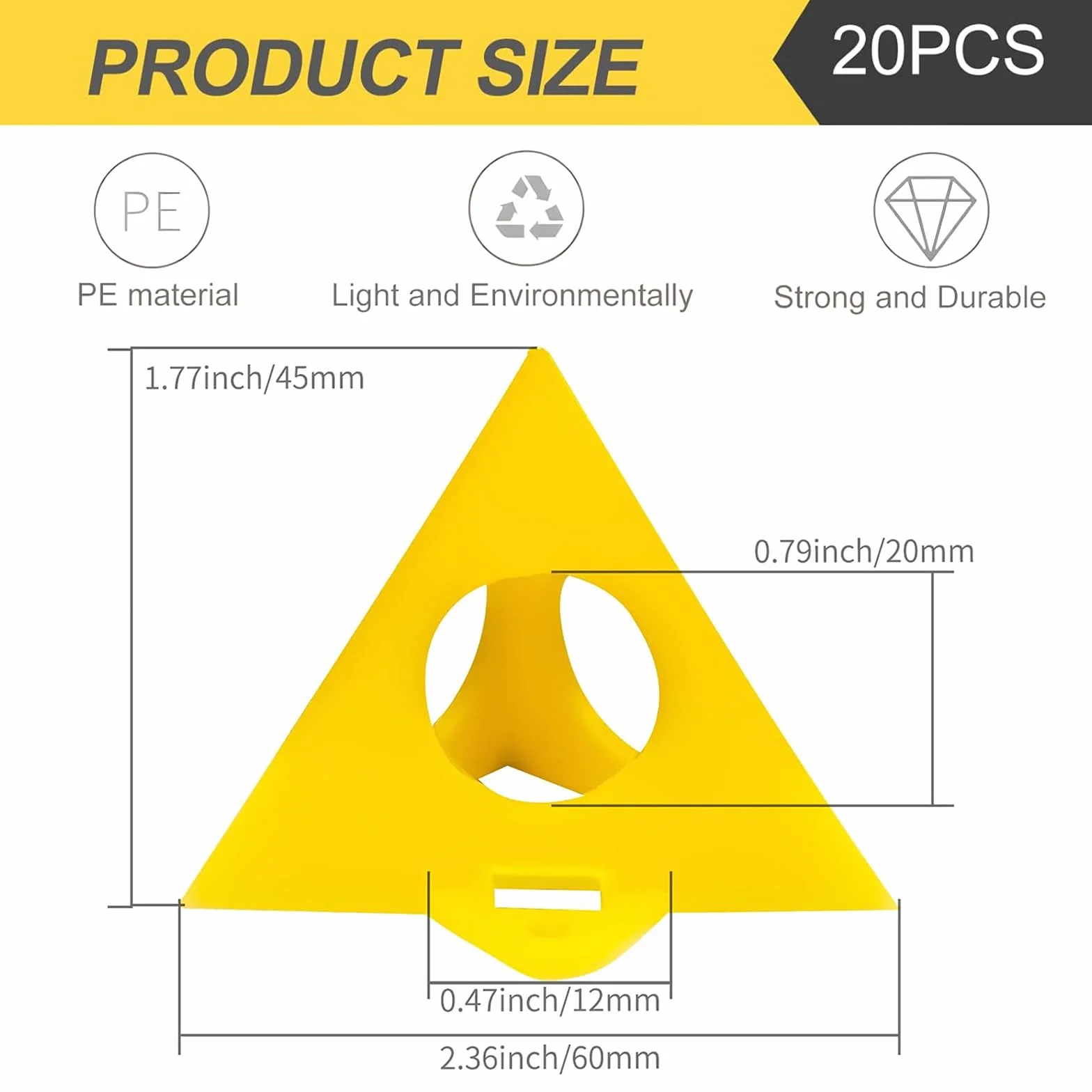 Giallo Cono Tela e Triangolo di Vernice, Supporto Supporti Pittura Perforata Legno Mobili Stand, per Porta Dell'armadio in Tela Gialla, Utensili Manuali E Accessori