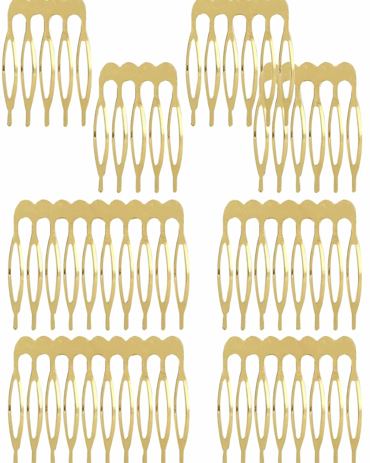 8 Pezzi Pettine per Capelli Laterali in Plastica Pettine Francese Fermagli per Capelli Decorativi Pettini Fermacapelli Accessori per Capelli Fini Donne,4 misure