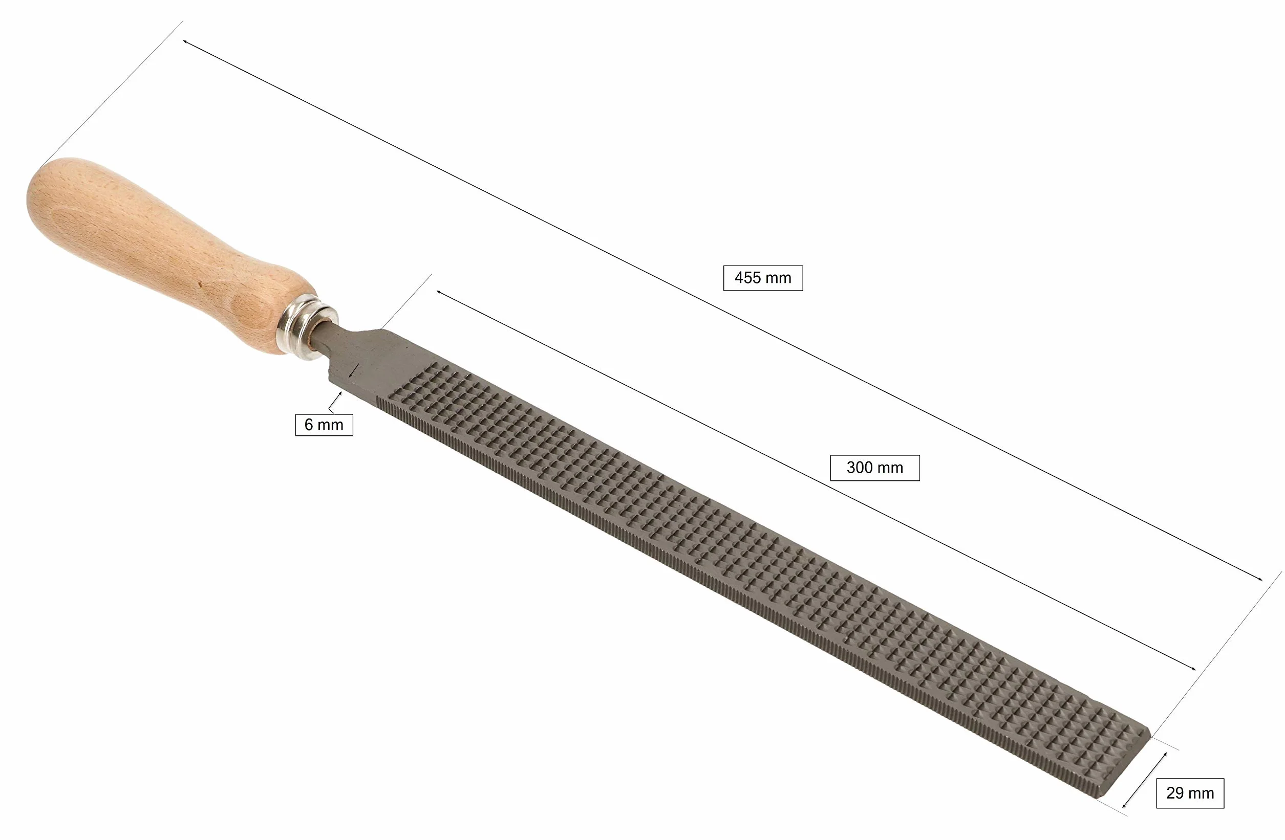 KOTARBAU Lima Piatta 300 mm Decapante per Levigatura del Legno Raspa per Carpenteria