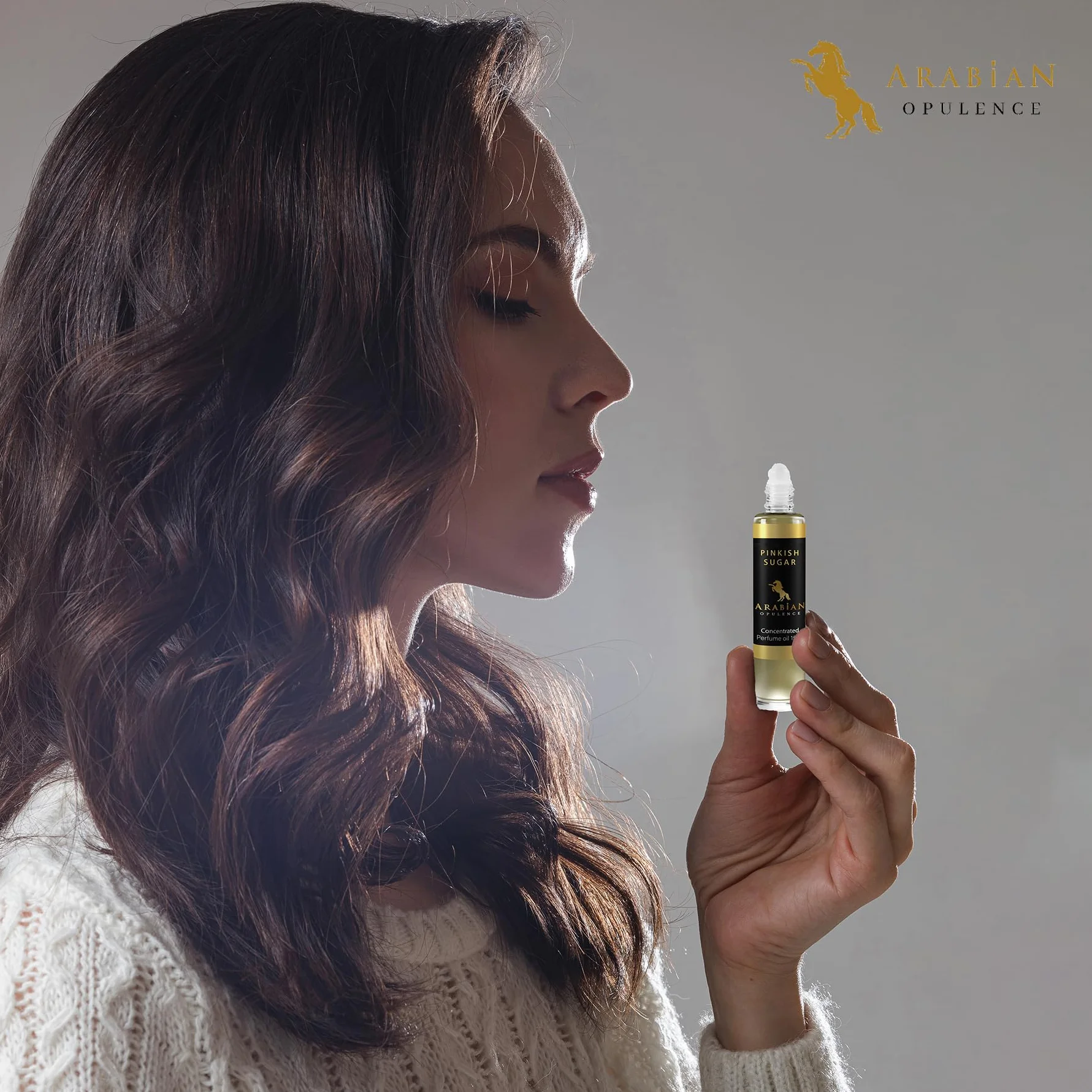 Arabian Opulence FR232 PINKISH SUGAR Roll-on Olio profumato | Profumo concentrato per il corpo | Profumo a base di olio di lunga durata per donne | Dimensioni da viaggio Flacone di olio profumato