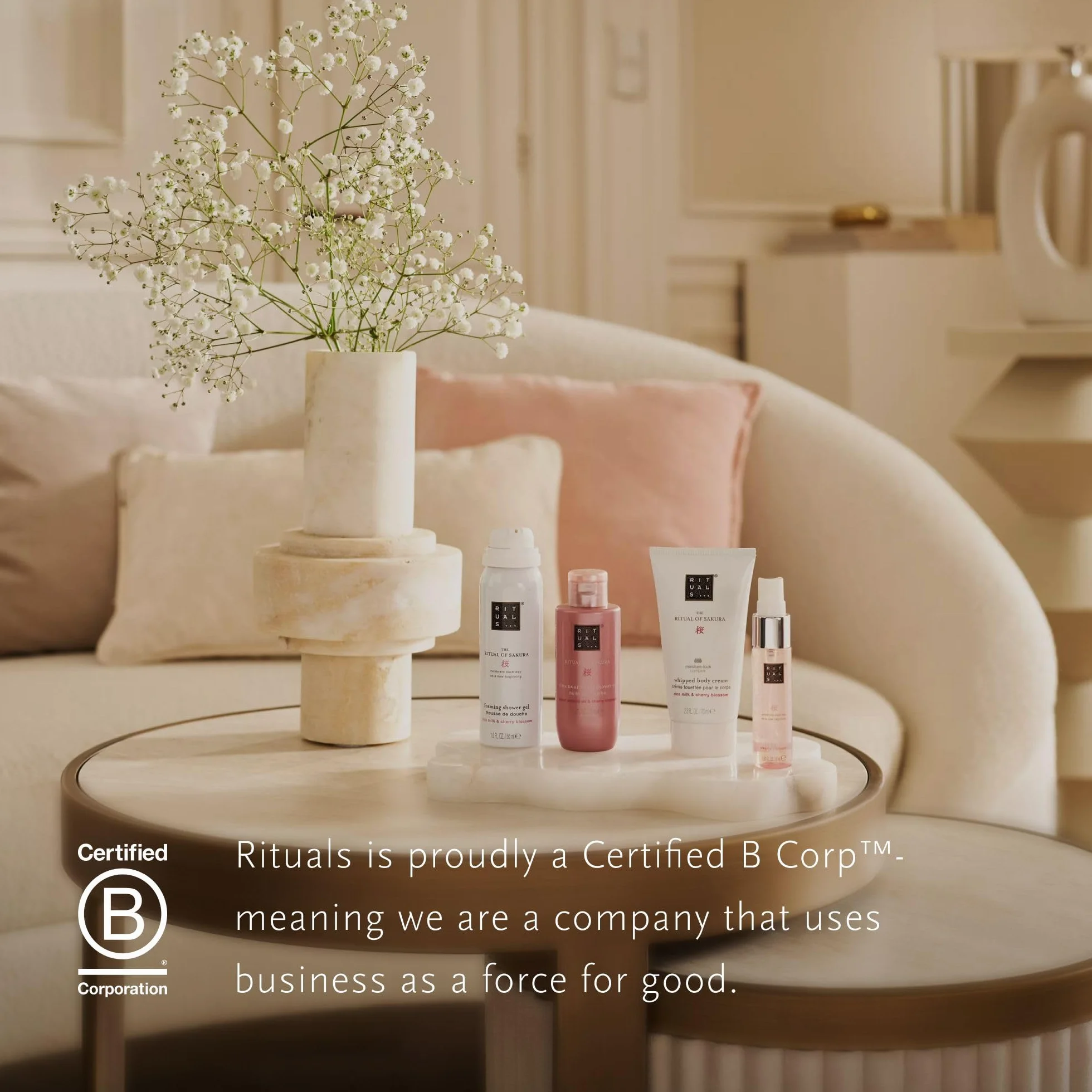 RITUALS Cofanetto regalo donna The Ritual of Sakura, Small – Set regalo donna con prodotti per la cura del corpo, Set bagno nutriente arricchito con latte di riso e fiore di ciliegio