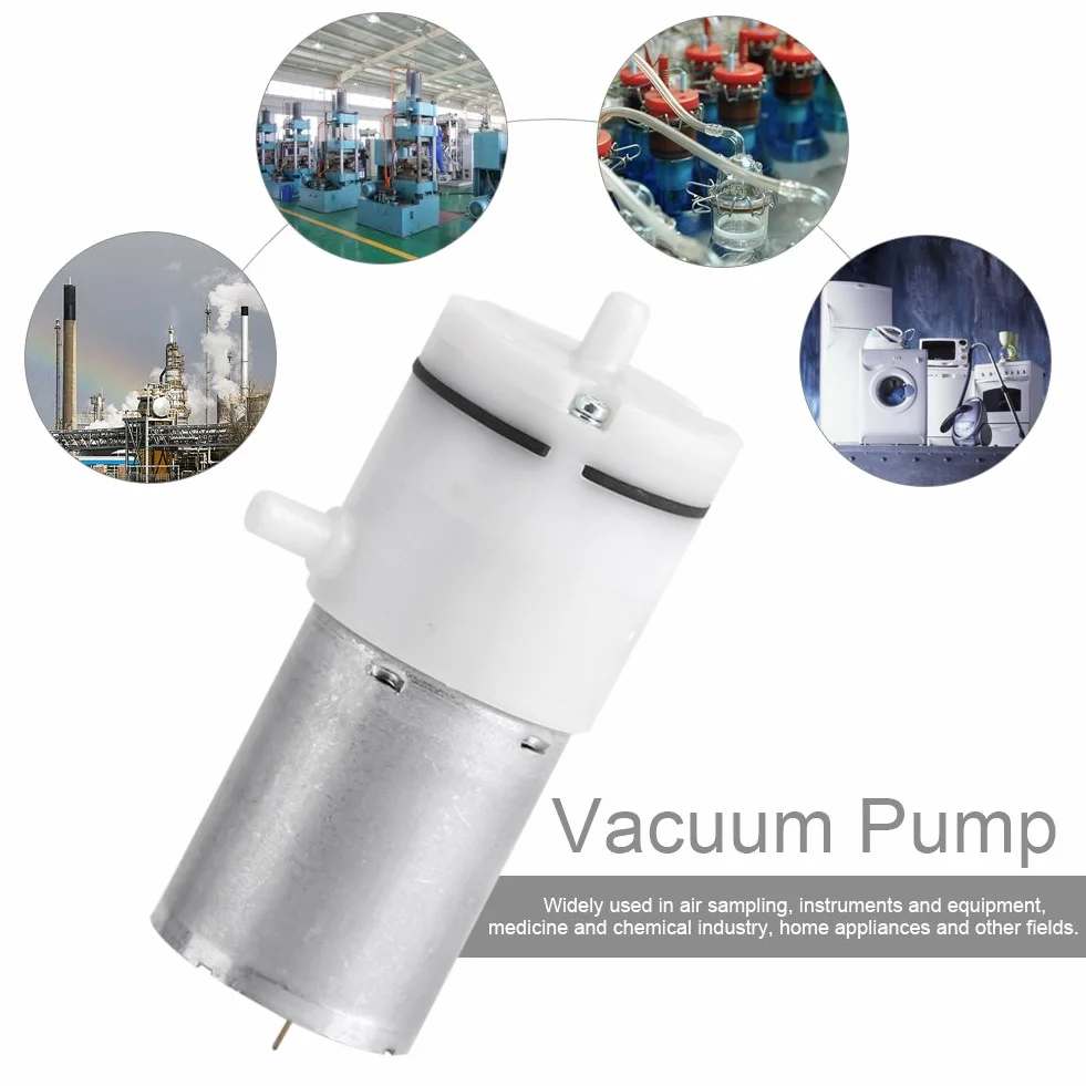 DEWIN Mini Pompa Aria DC 12V Micro Pompa a Vuoto per Acquario