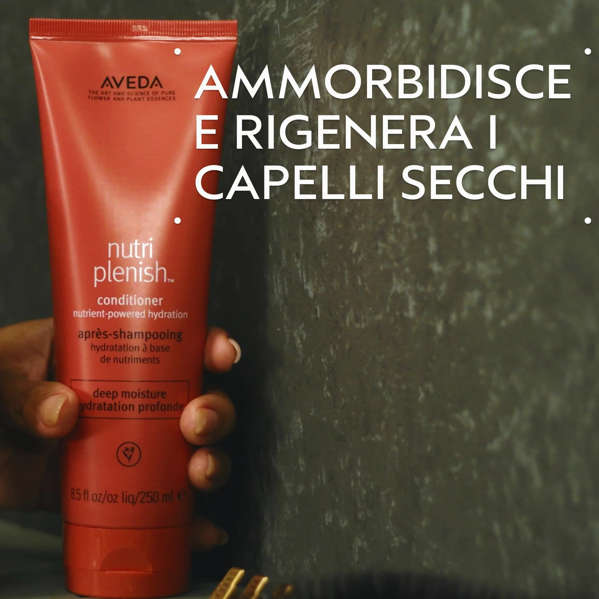 Aveda Nutriplenish Routine: Shampoo Idratazione profonda (250 ml) + Balsamo Idratazione profonda (250 ml) - Olio biologico di melagrana e cocco, burro di mango