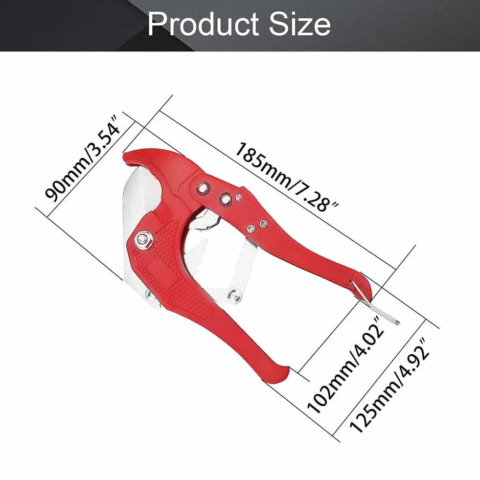 Butyeak Tagliatubi in PVC 42 mm a Cricchetto per Tubi PPR PE PEX