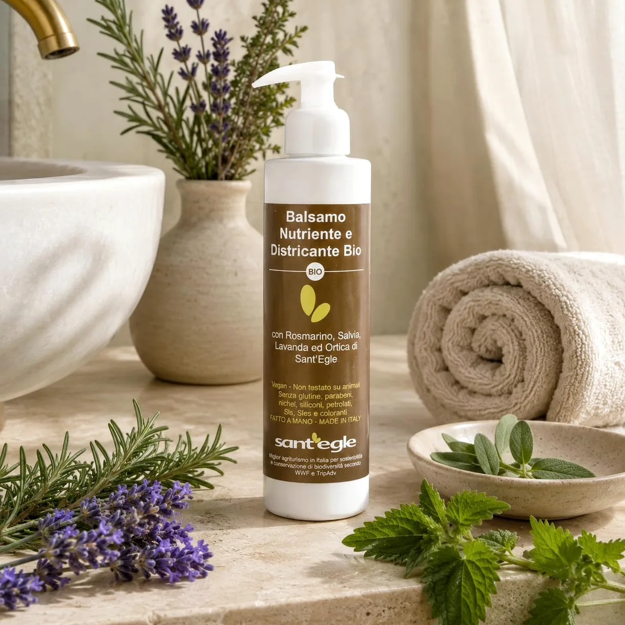 Sant'Egle Balsamo districante biologico all'ortica 200ml. (Conf. da 3) | Confezione Risparmio