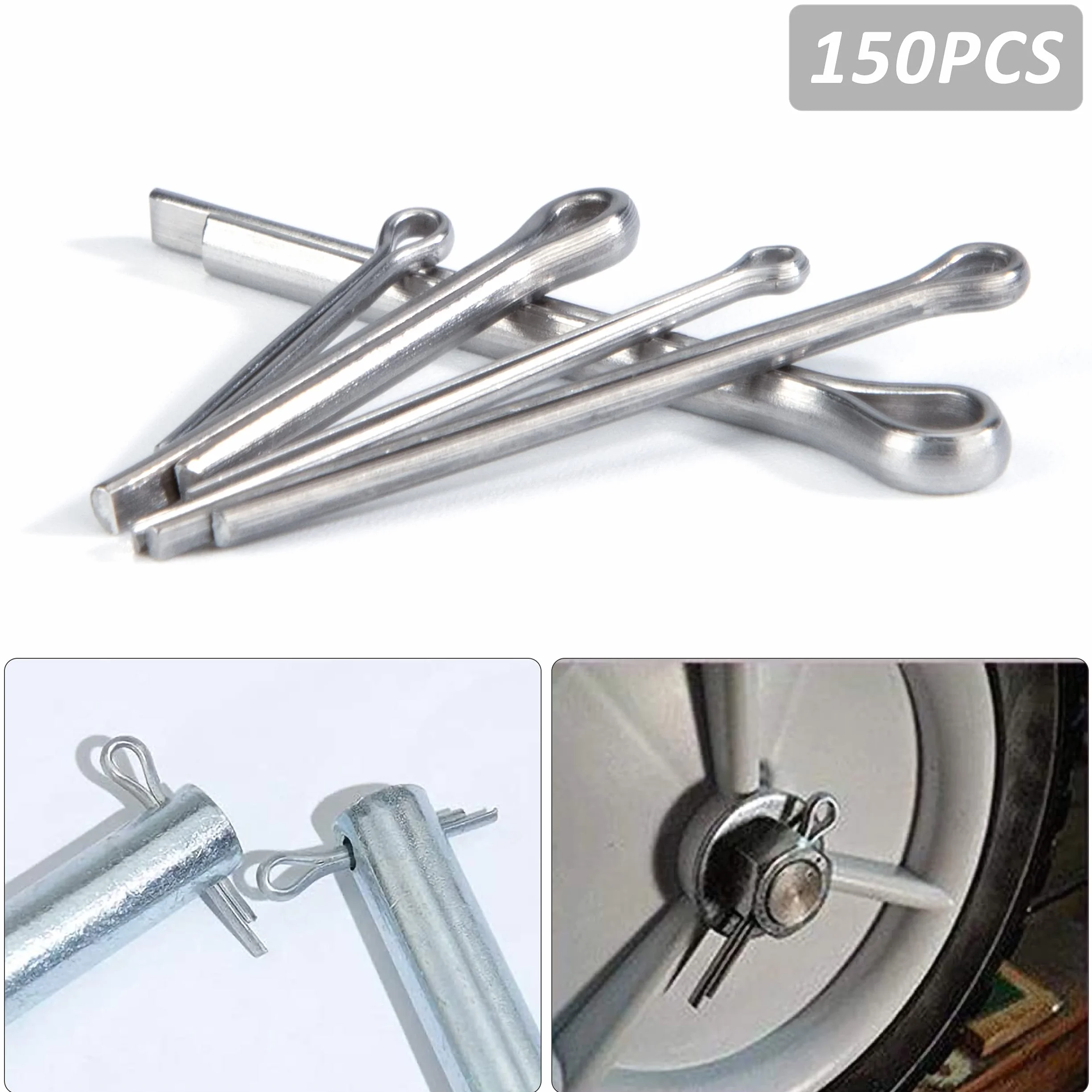 Copiglie in Acciaio Inossidabile M1-M3 Assortimento 150 Pezzi con Scatola Portaoggetti