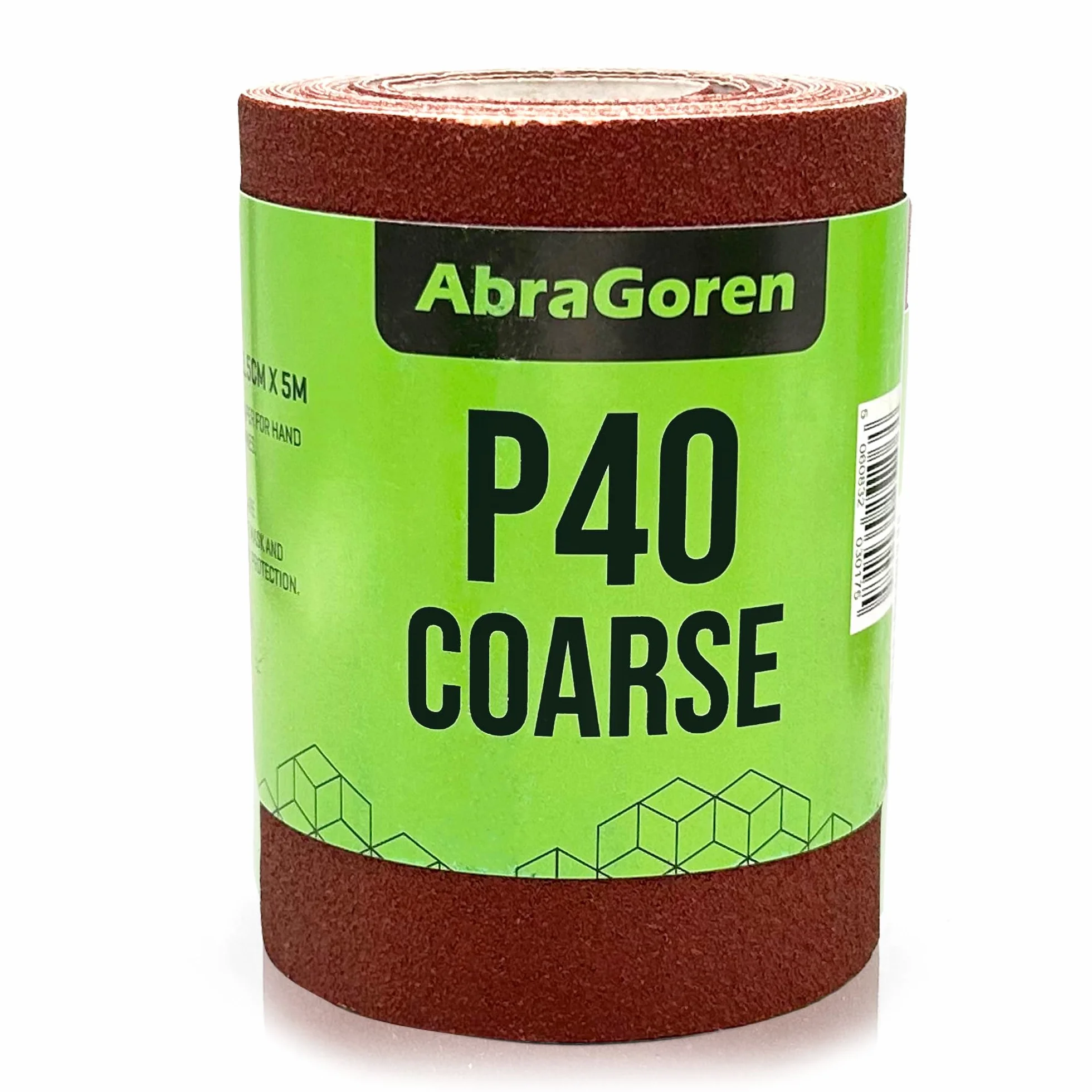 Rotolo carta vetrata grana 40 11,5 cm x 5 m per legno pareti
