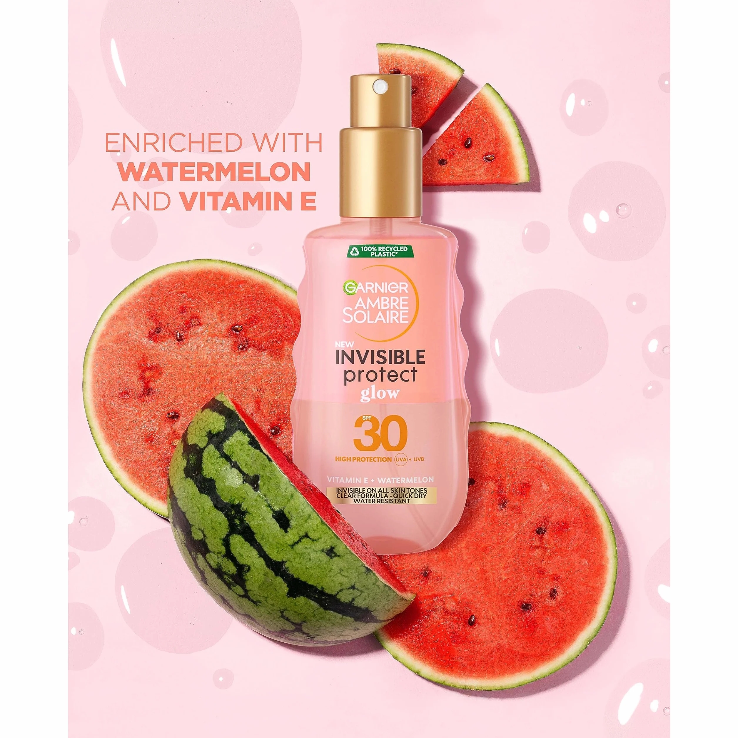 Garnier - Ambre Solaire Solaire Invisible Protect Glow SPF30 150 ML