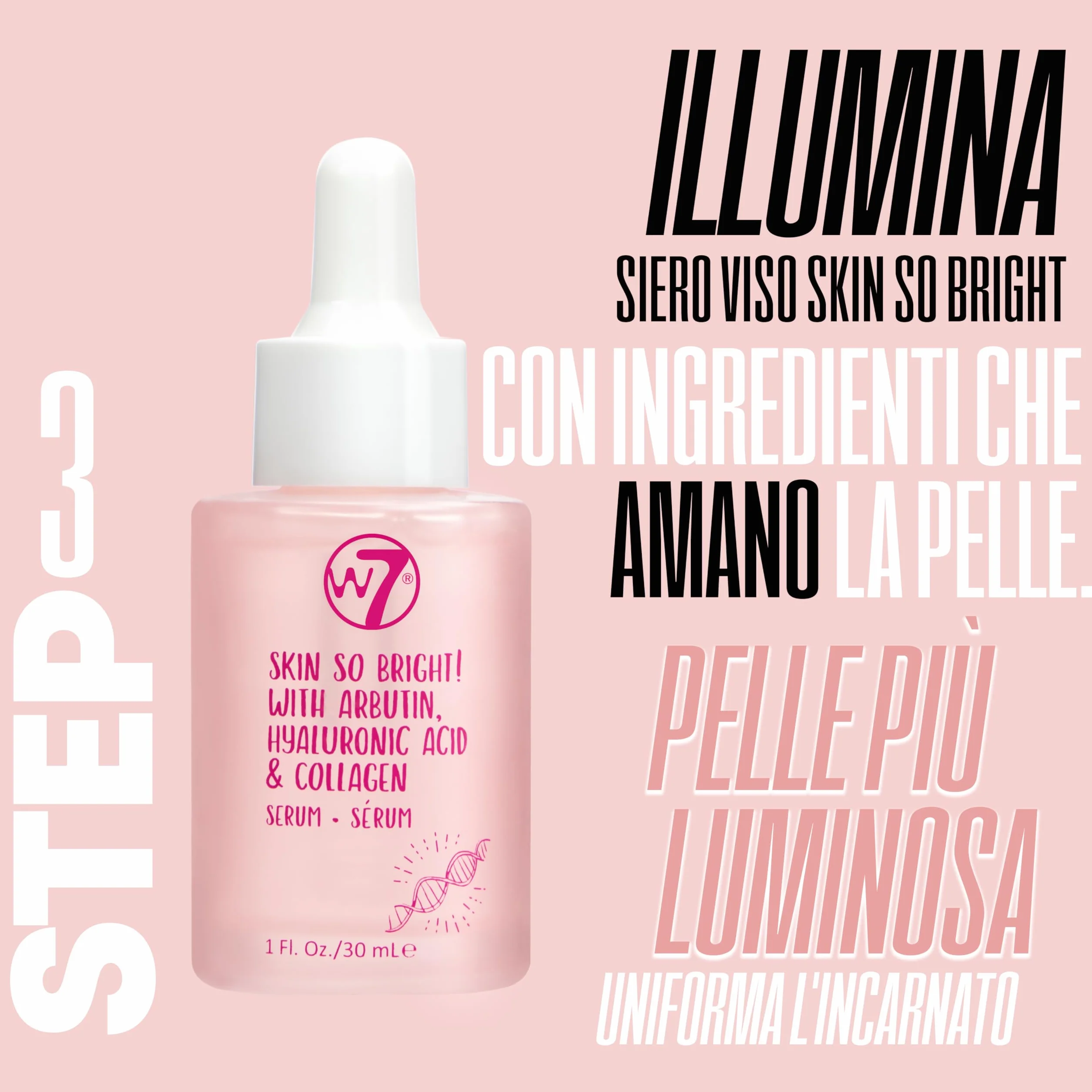 W7 Confezione regalo cosmetici viso fai da te - Crema idratante, siero, tonico, detergente e maschera labbra - Kit skincare fai da te per una pelle bella e naturale.