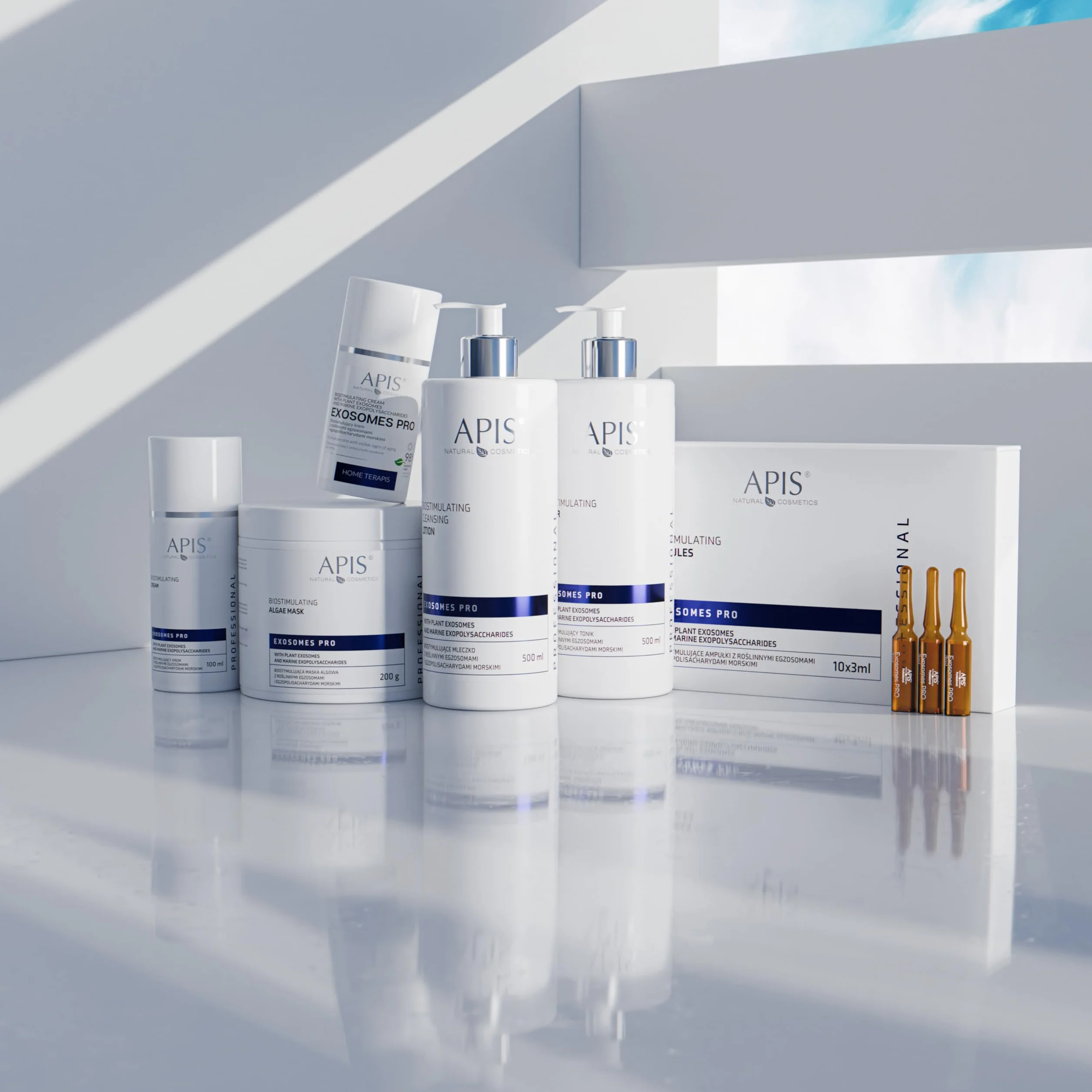 Apis EXOSOMES PRO Crema viso biostimolante - 100 ml - con esosomi vegetali, rigenerante, idratante, anti-aging, per pelle mista