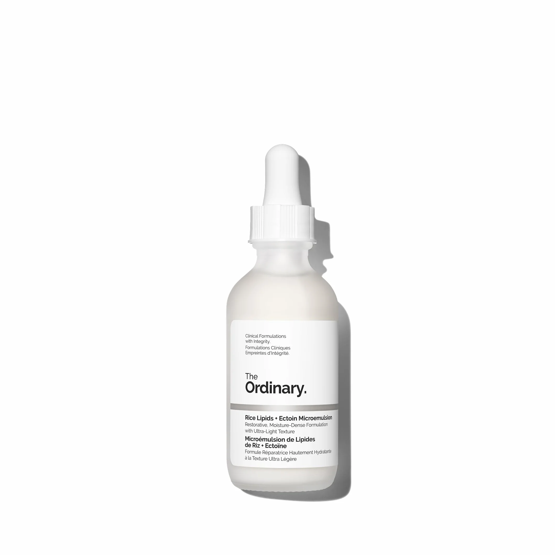 The Ordinary Rice Lipids + Ectoin Microemulsion: idratazione lenitiva per pelle secca, supporto della barriera cutanea, riduzione dei rossori, 60 ml