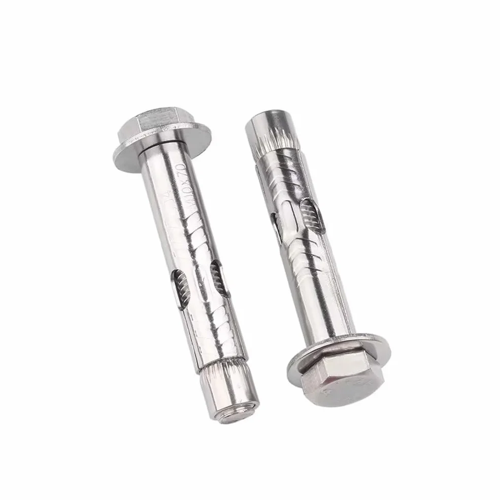 Bulloni di Espansione Testa Esagonale 304 Acciaio Inossidabile M8x80mm 3 Pezzi
