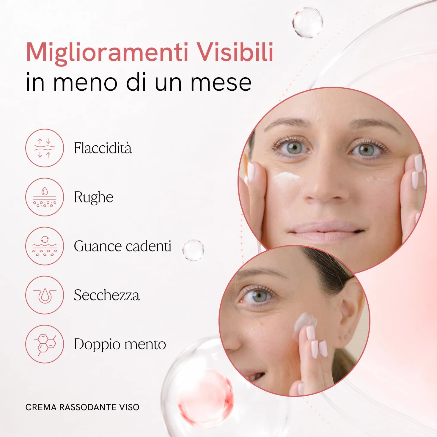 MASDERM - Crema Viso Radiofrequenza Idratante 500 ml, Gel Conduttore Professionale con Acido Ialuronico e Collagene, Crema Antirughe Rassodante Donna, Trattamento Antieta per Pelle Soda e Morbida