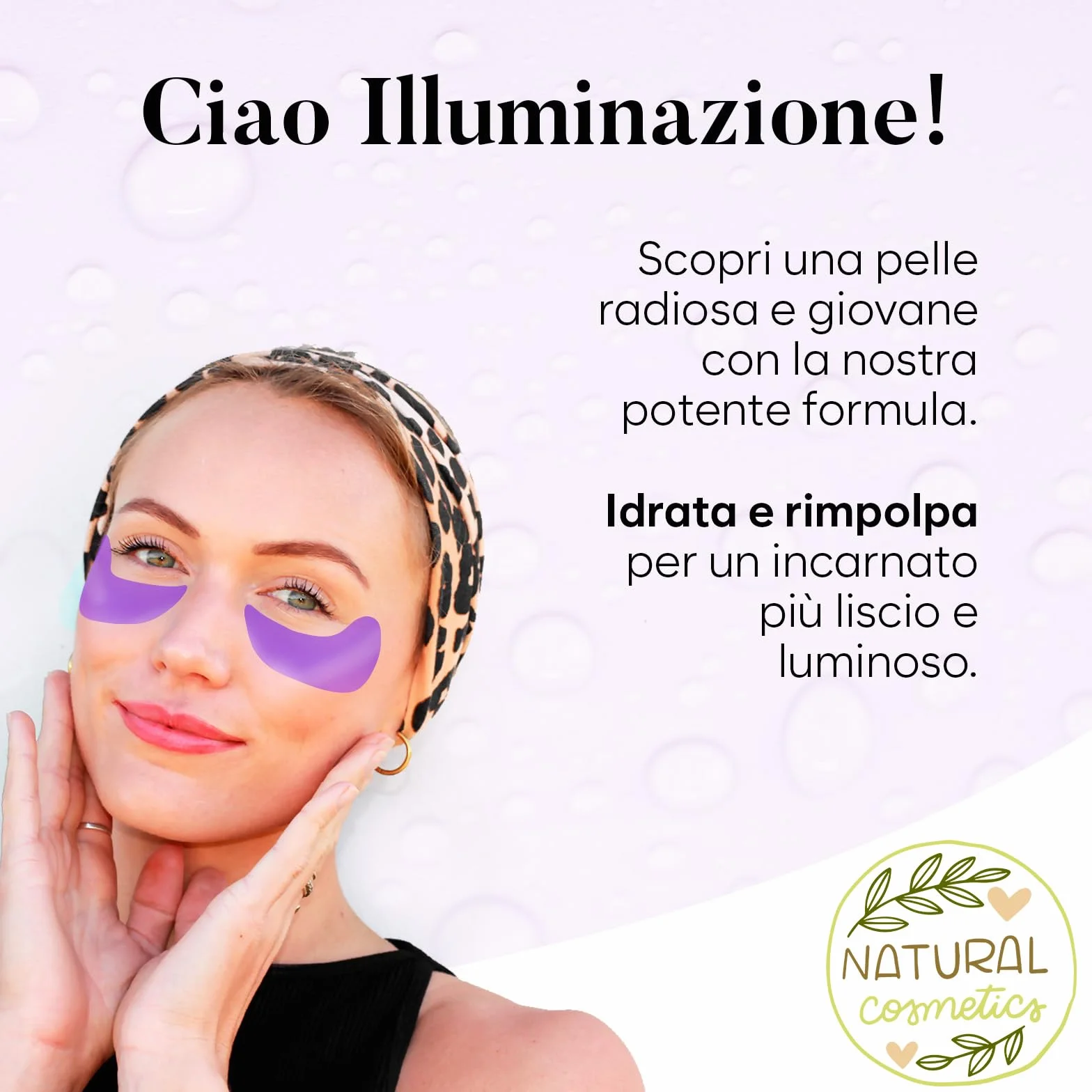 Patch Occhi Acido Ialuronico (30 Paia, 60 Pezzi) – Eye Mask Idratante e Levigante, Patches Occhiaie e Borse, Maschera Occhi in Gel Rimpolpante per Donne