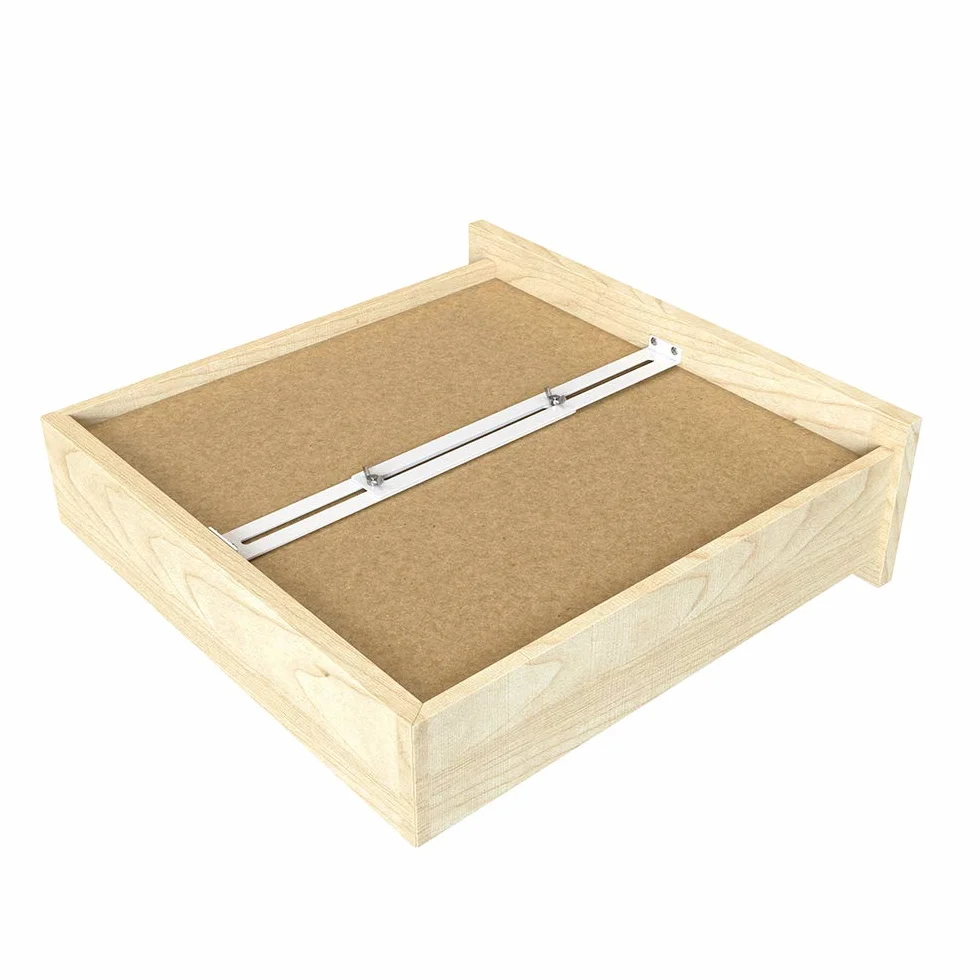 FRMSAET Kit di riparazione cassetto acciaio resistente - Rinforzo cassetti legno MDF truciolare - Staffe confezione da 4