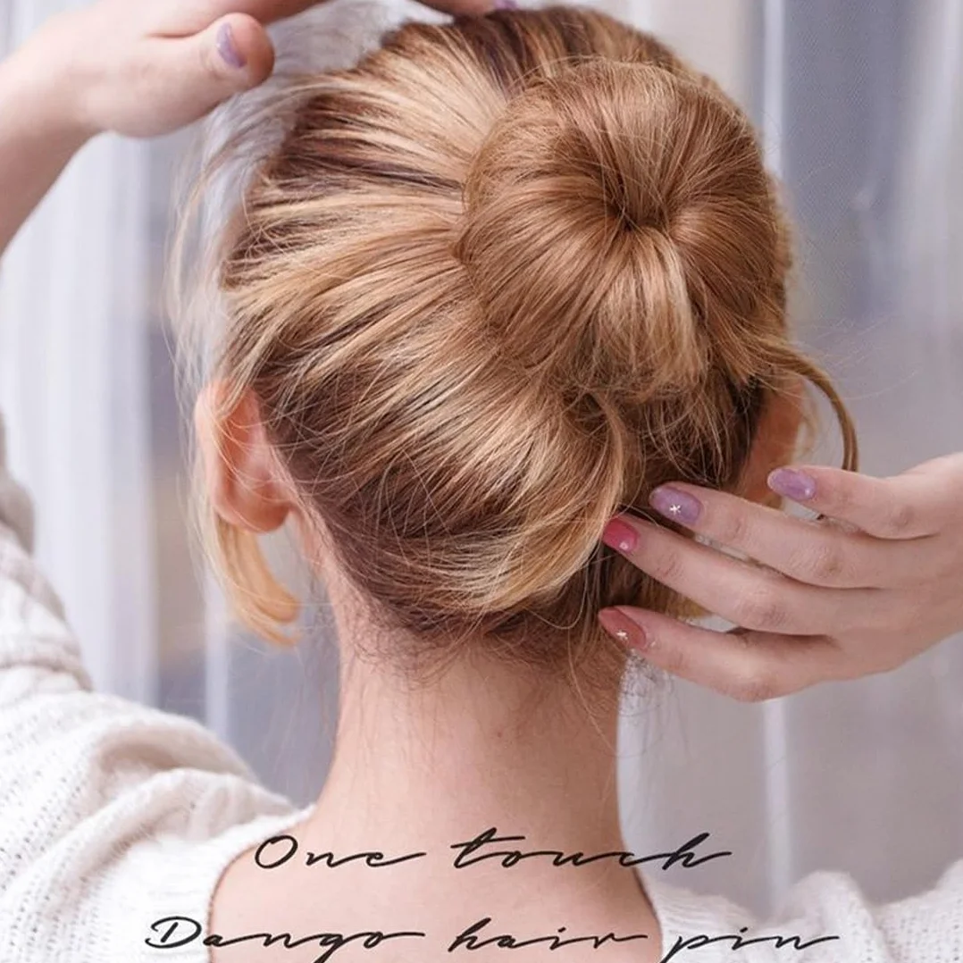 Chignon Facile Per Capelli,2 PCS French Twist Accessori Capelli Ciambelle Chignon Magic Bun Maker per Ragazza Donne (2 Colori)